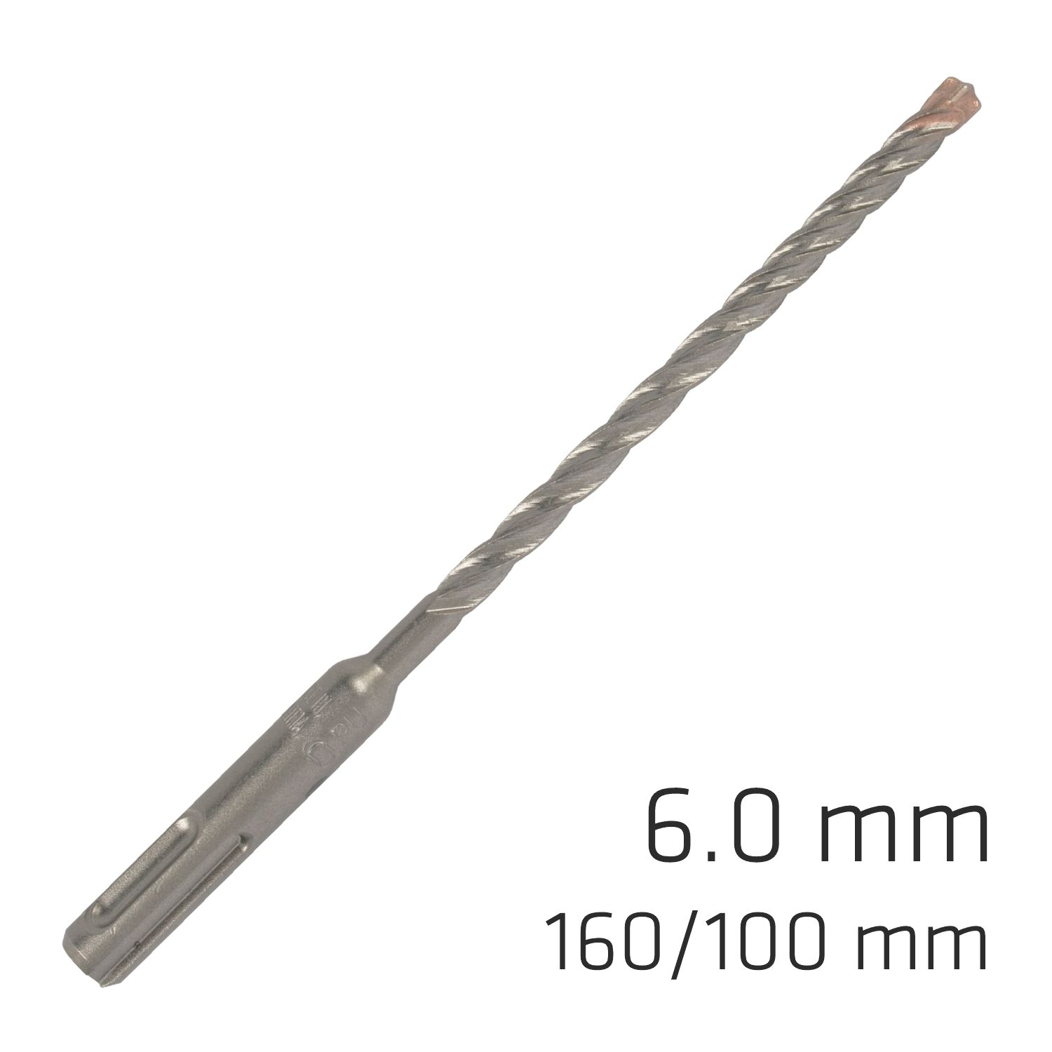 Force X 6.0 X 160/100 Sds-plus Rebar Drill Bit X4 Cutting Edges - Bulk