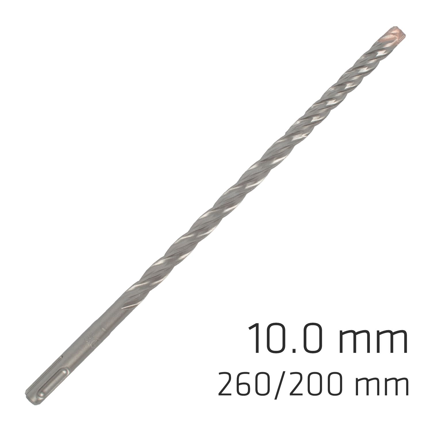 Force X 10.0 X 260/200 Sds-plus Rebar Drill Bit X4 Cutting Edges - Bul