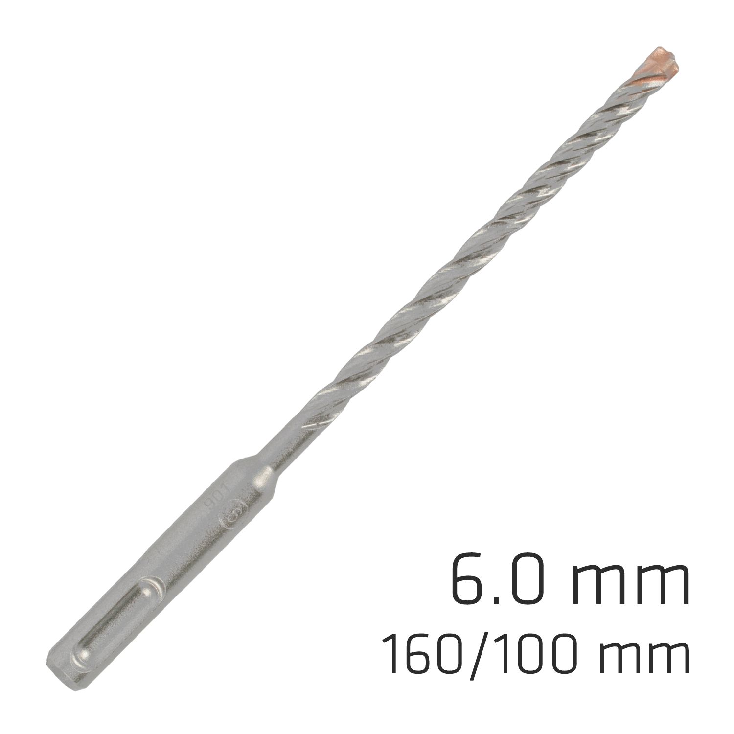 Force X 6.0 X 160/100 Sds-plus Rebar Drill Bit X4 Cutting Edges