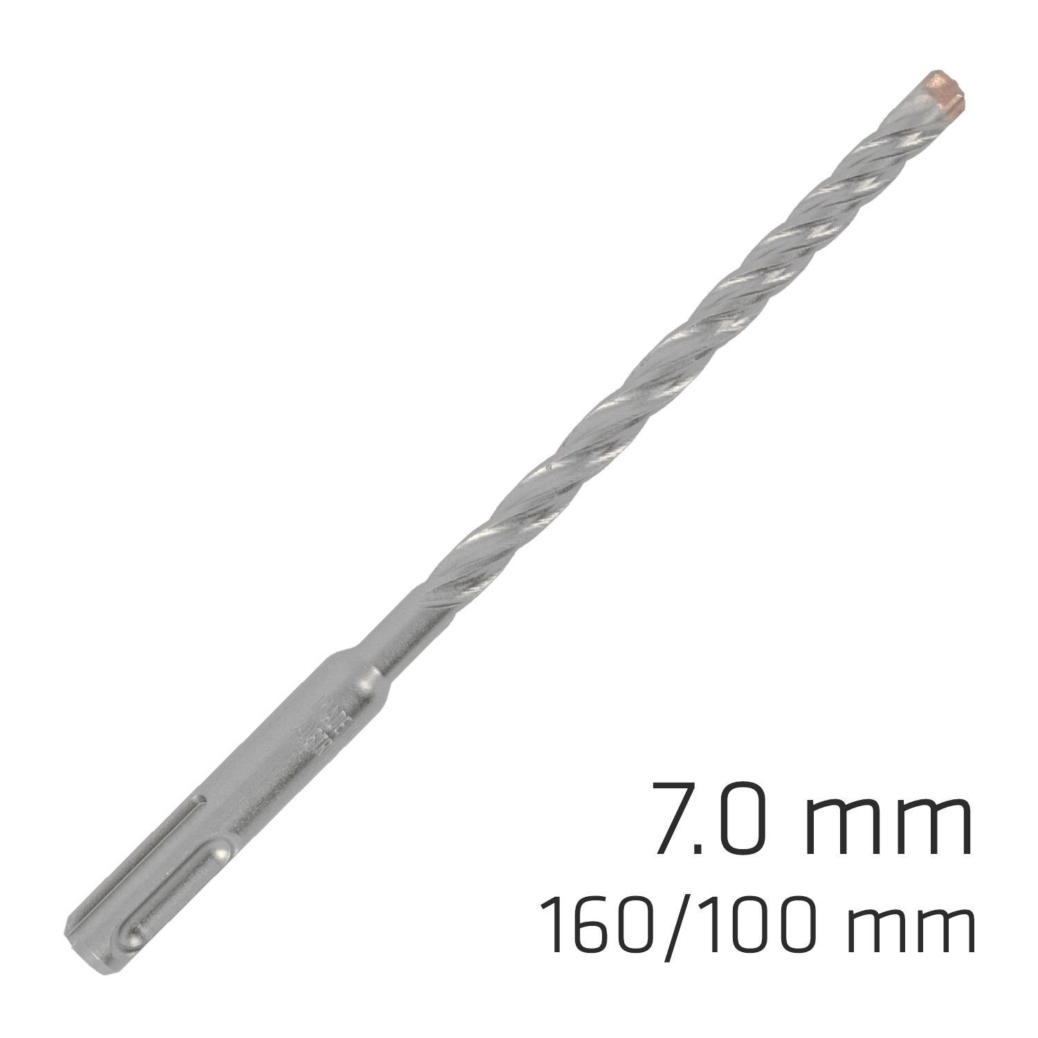 Force X 7.0 X 160/100 Sds-plus Rebar Drill Bit X4 Cutting Edges