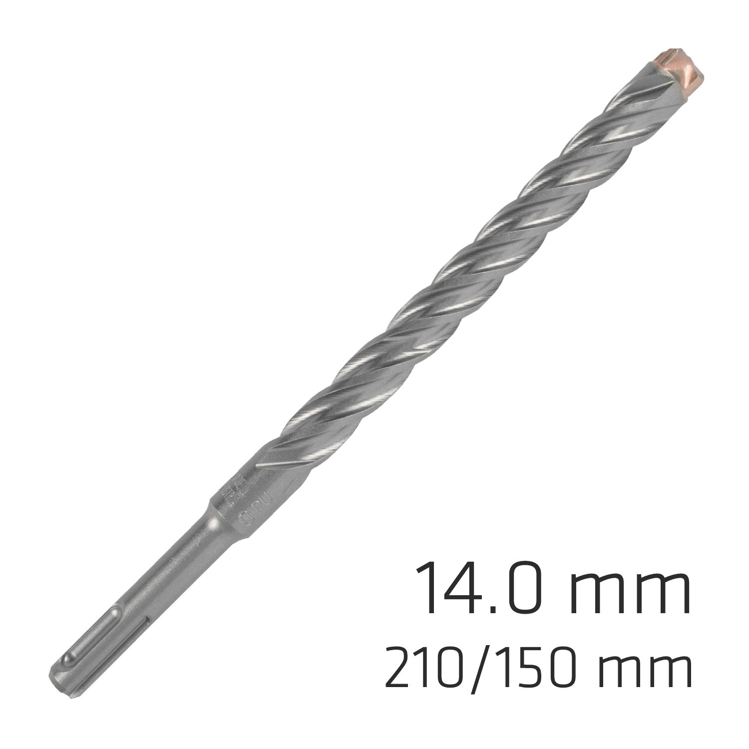 Force X 14.0 X 210/150 Sds-plus Rebar Drill Bit X4 Cutting Edges