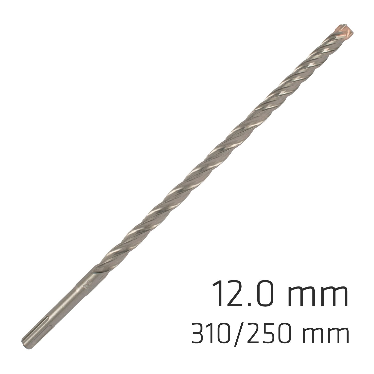 Force X 12.0 X 310/250 Sds-plus Rebar Drill Bit X4 Cutting Edges