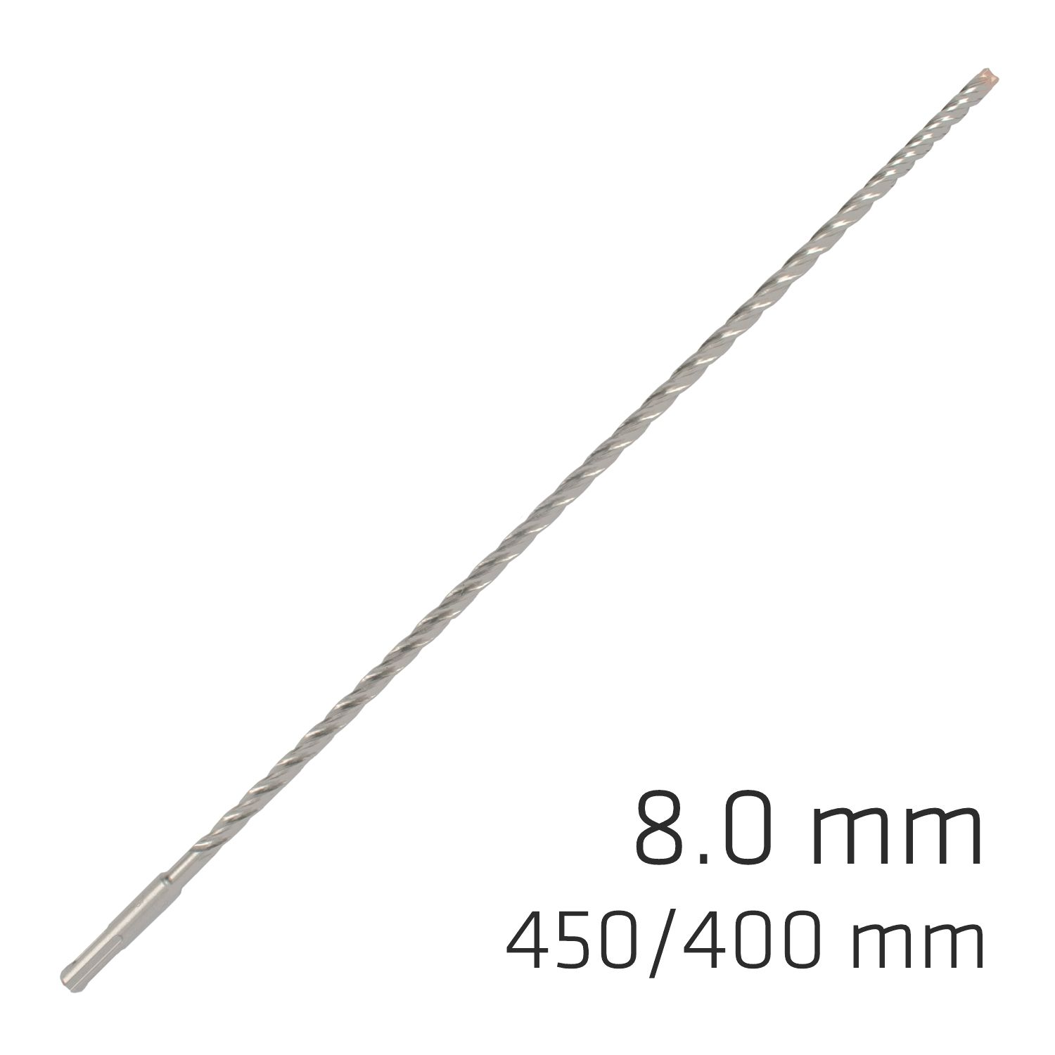 Force X 8.0 X 450/400 Sds-plus Rebar Drill Bit X4 Cutting Edges