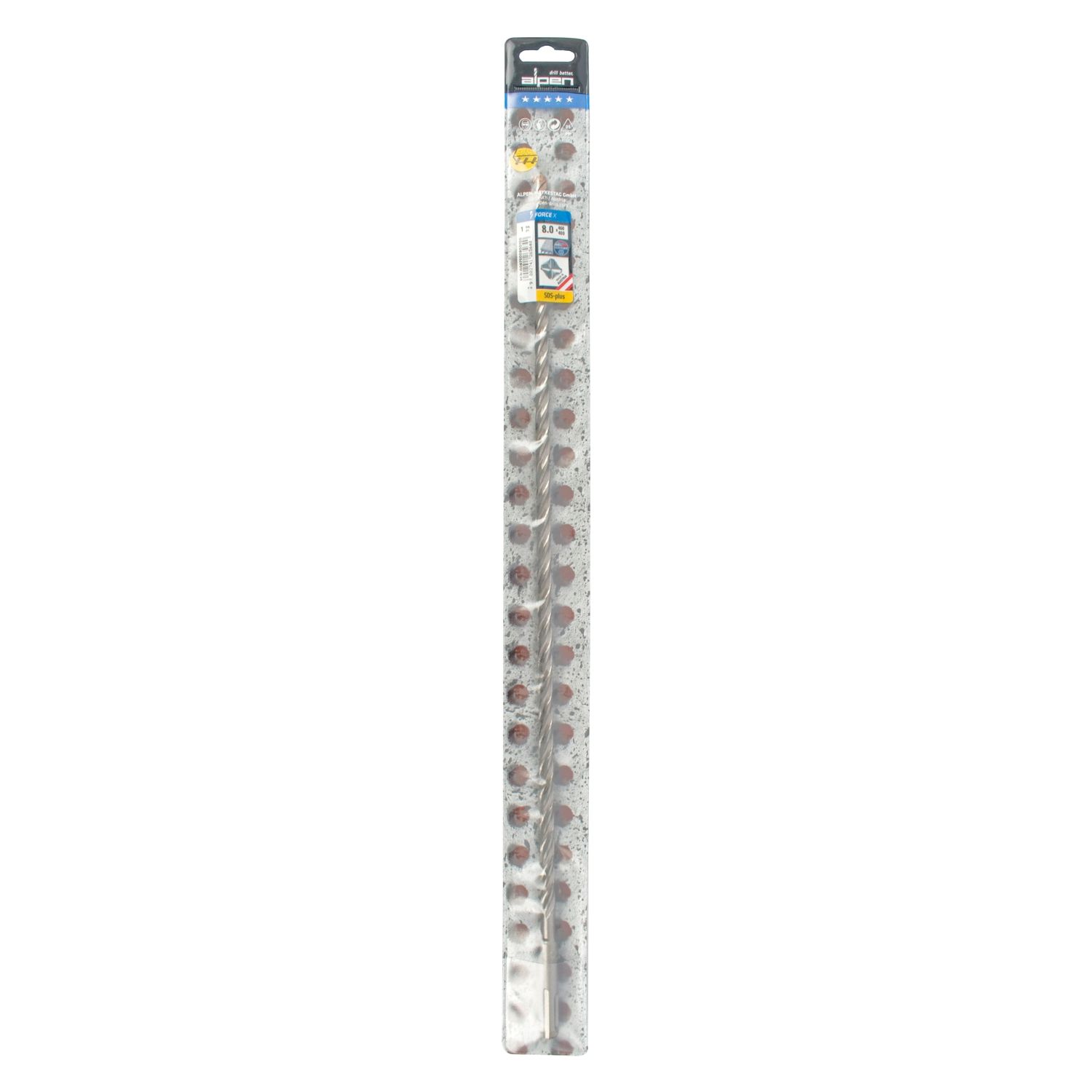 Force X 8.0 X 450/400 Sds-plus Rebar Drill Bit X4 Cutting Edges