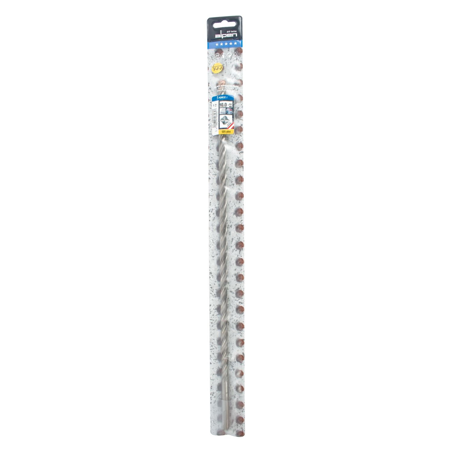 Force X 10.0 X 450/400 Sds-plus Rebar Drill Bit X4 Cutting Edges