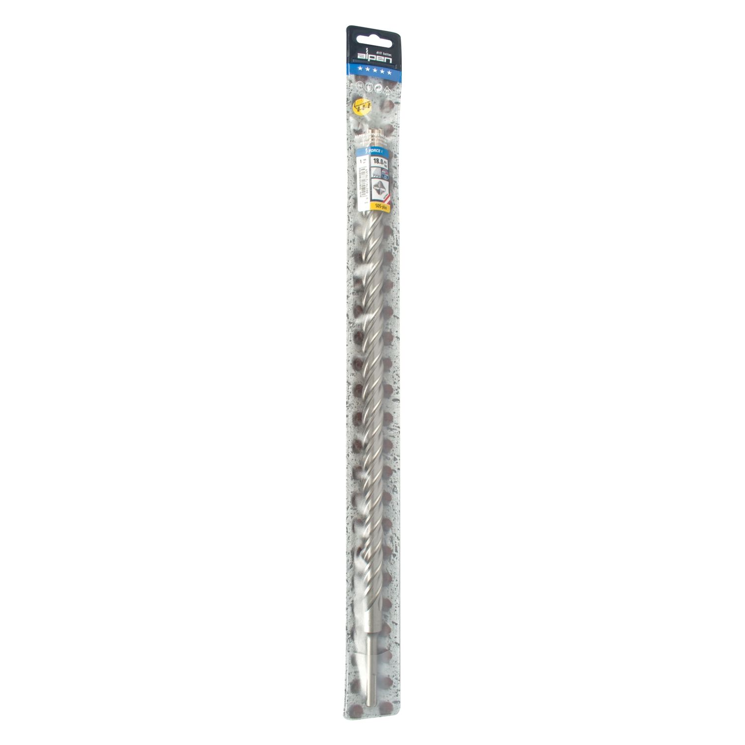 Force X 18.0 X 450/400 Sds-plus Rebar Drill Bit X4 Cutting Edges