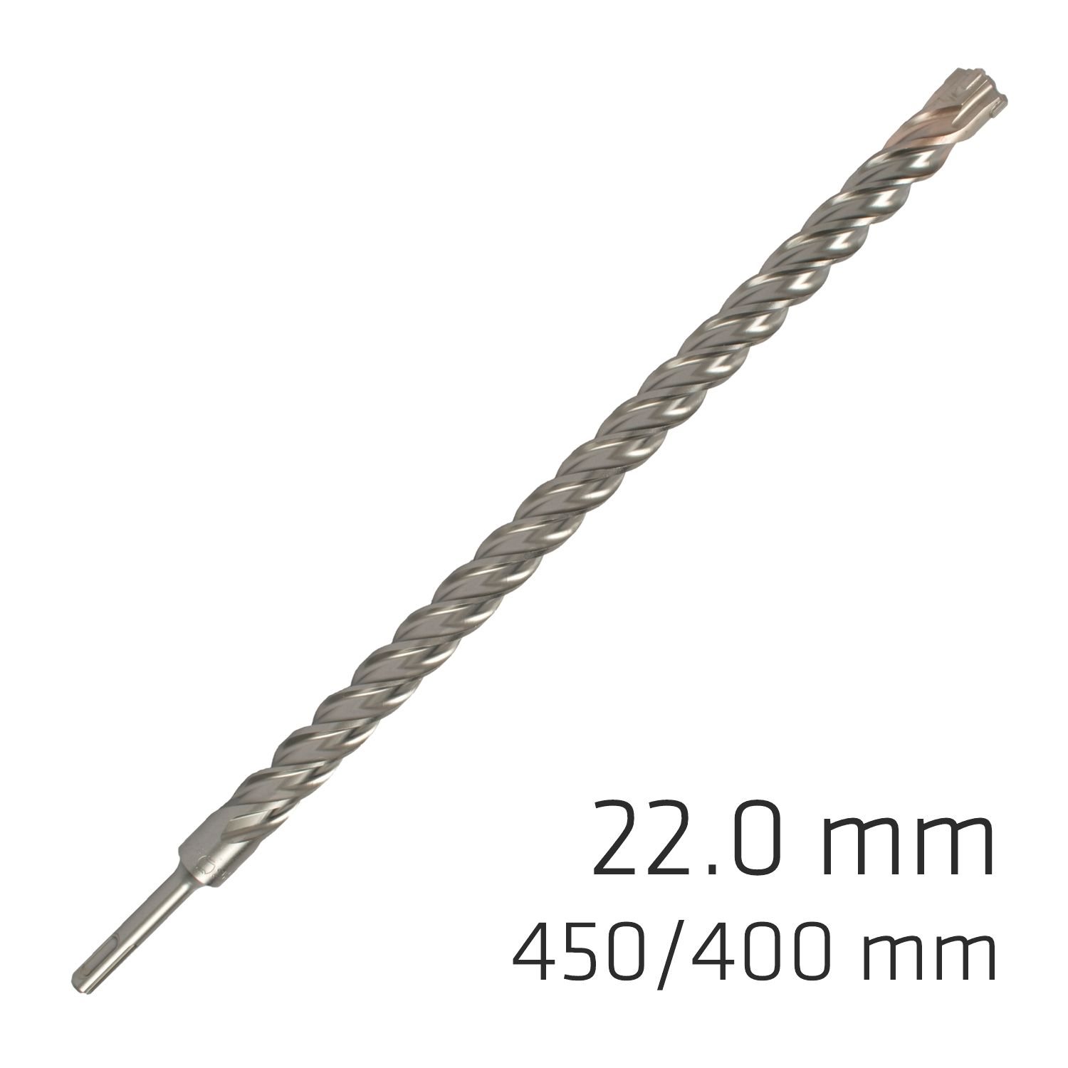 Force X 22.0 X 450/400 Sds-plus Rebar Drill Bit X4 Cutting Edges