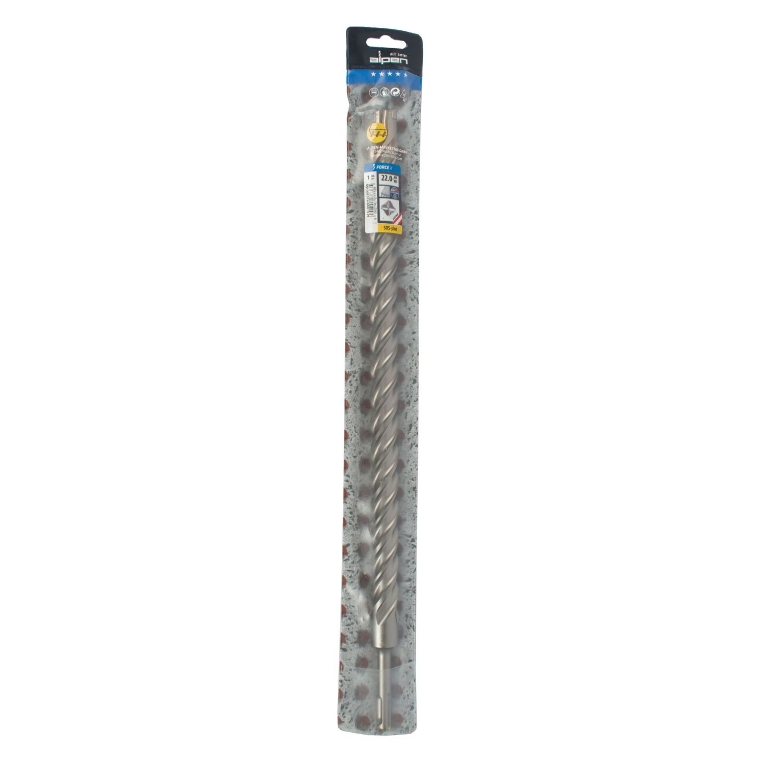 Force X 22.0 X 450/400 Sds-plus Rebar Drill Bit X4 Cutting Edges