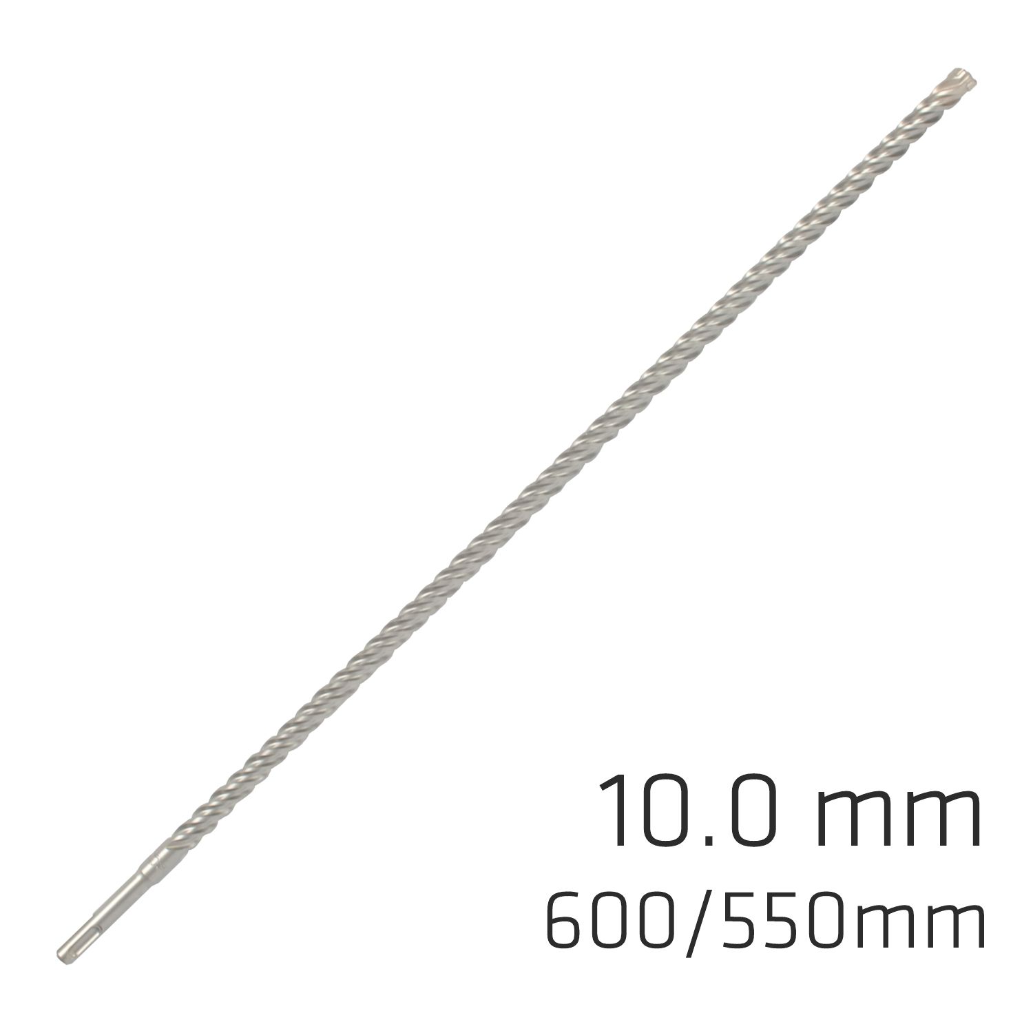 Force X 10.0 X 600/550 Sds-plus Rebar Drill Bit X4 Cutting Edges