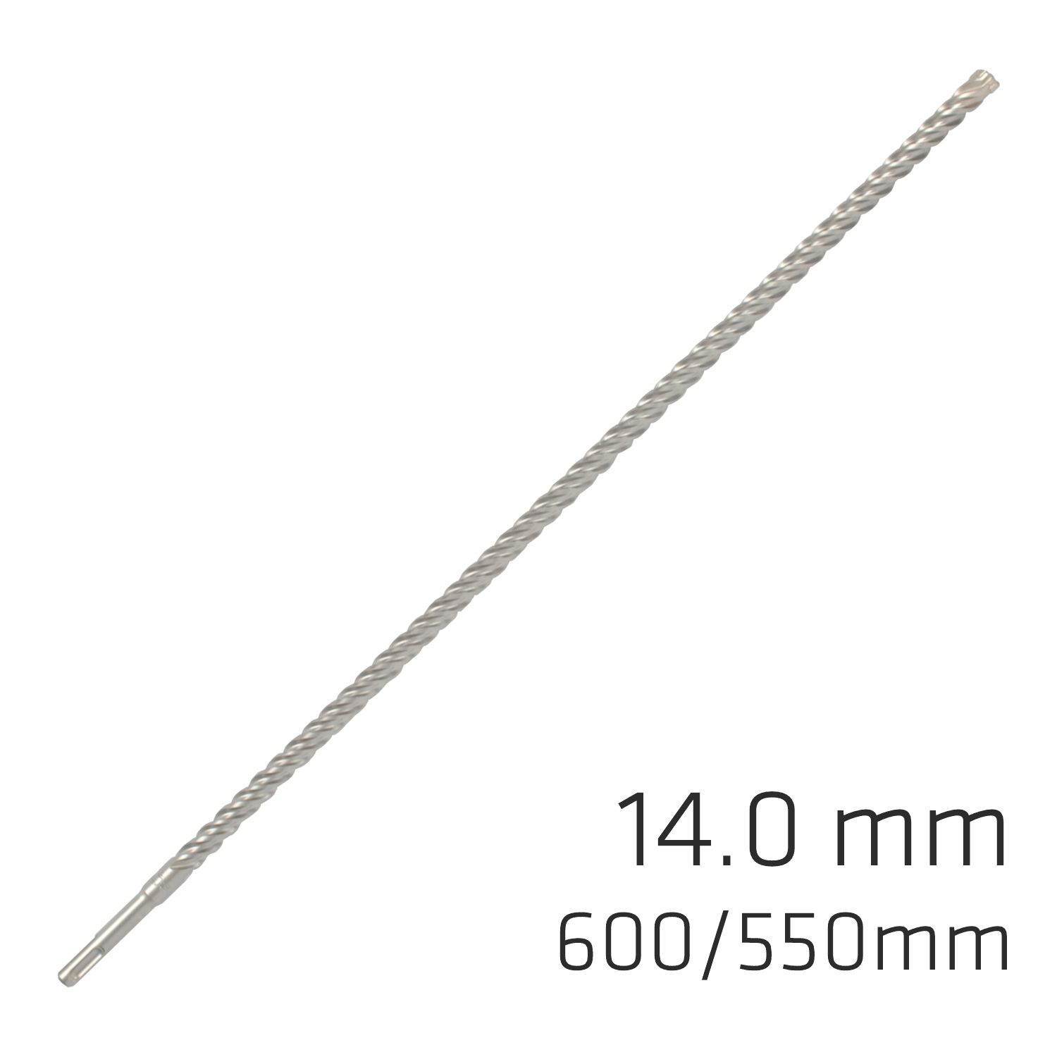 Force X 14.0 X 600/550 Sds-plus Rebar Drill Bit X4 Cutting Edges