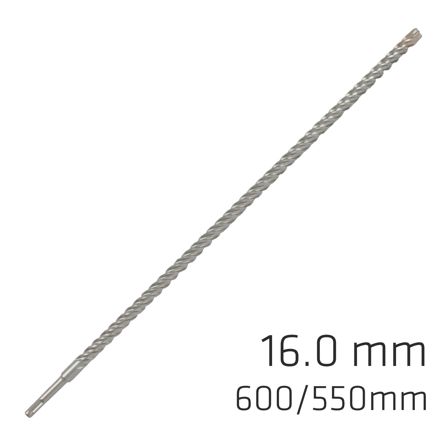 Force X 16.0 X 600/550 Sds-plus Rebar Drill Bit X4 Cutting Edges