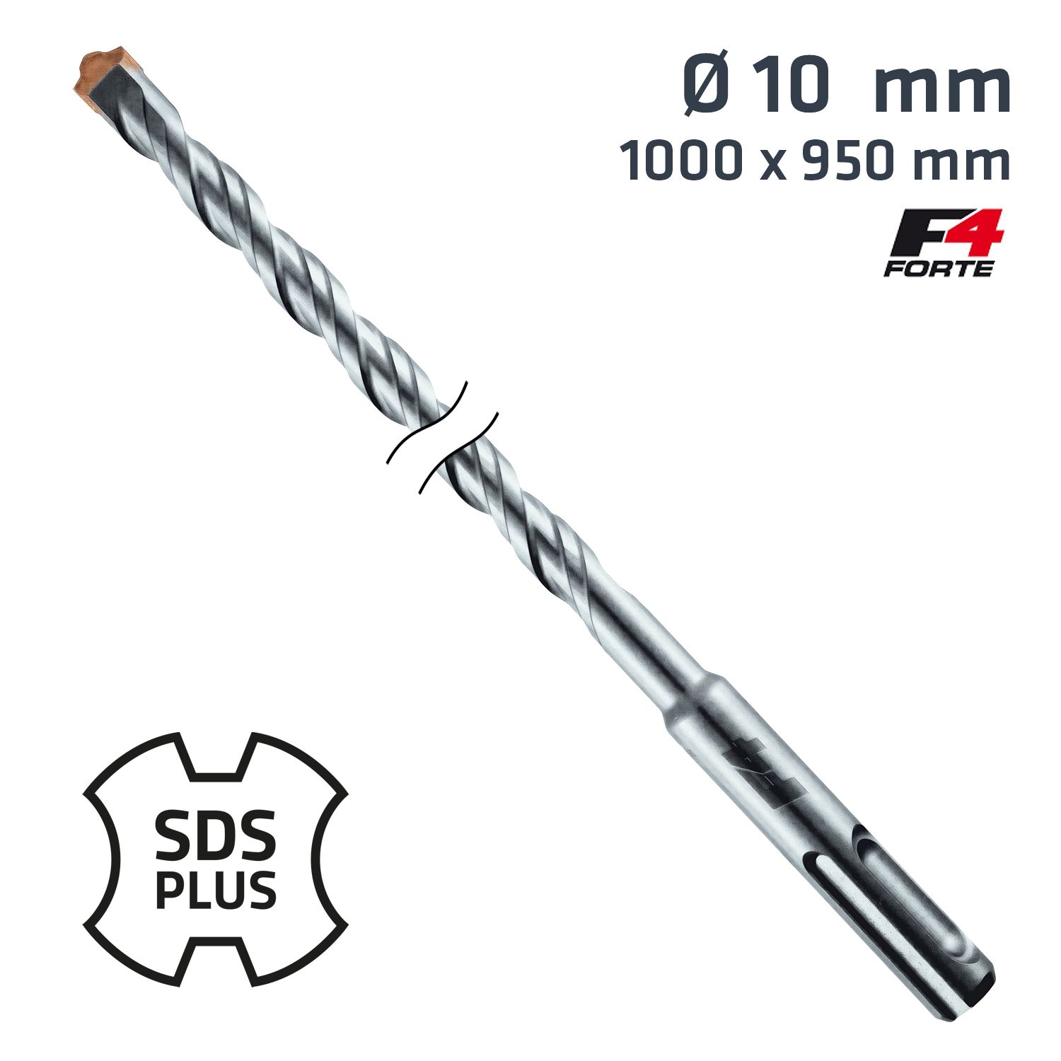 Sds Plus Hammer Bit 1000 X 950mm 10mm