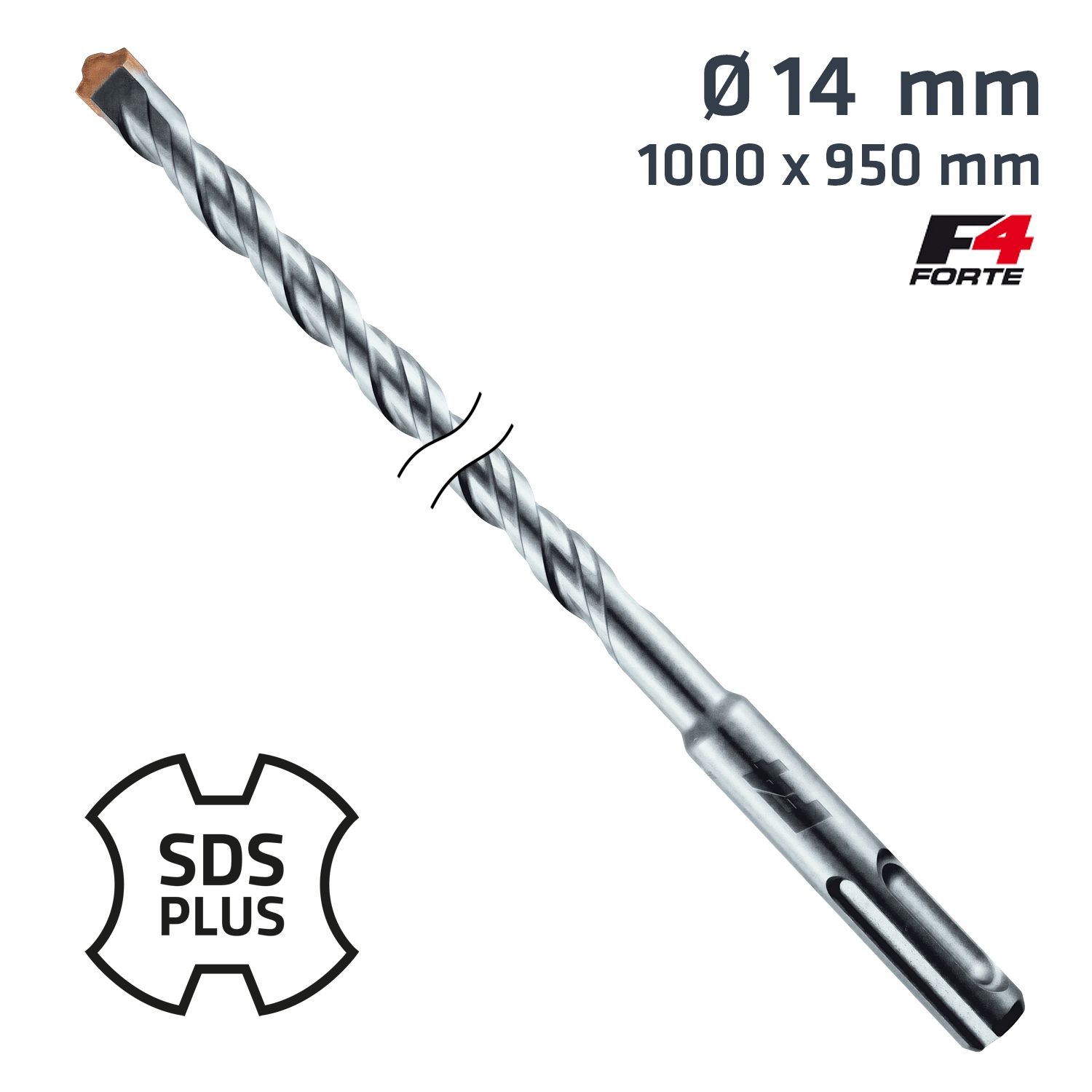 Sds Plus Hammer Bit 1000 X 950mm 14mm