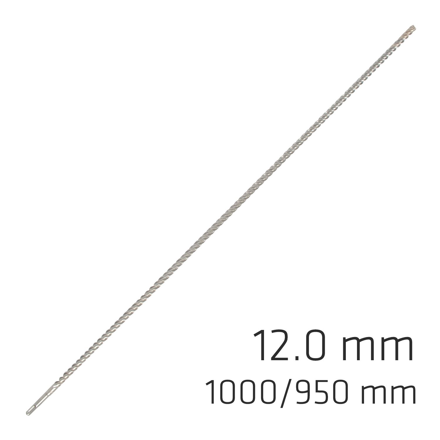 Force X 12.0 X 1000/950 Sds-plus Rebar Drill Bit X4 Cutting Edges