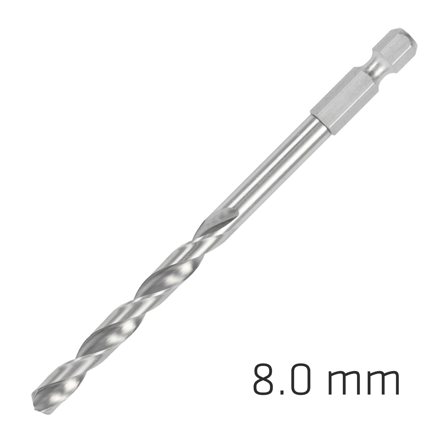 Hss Super Drill Bit Hex Shank 8mm