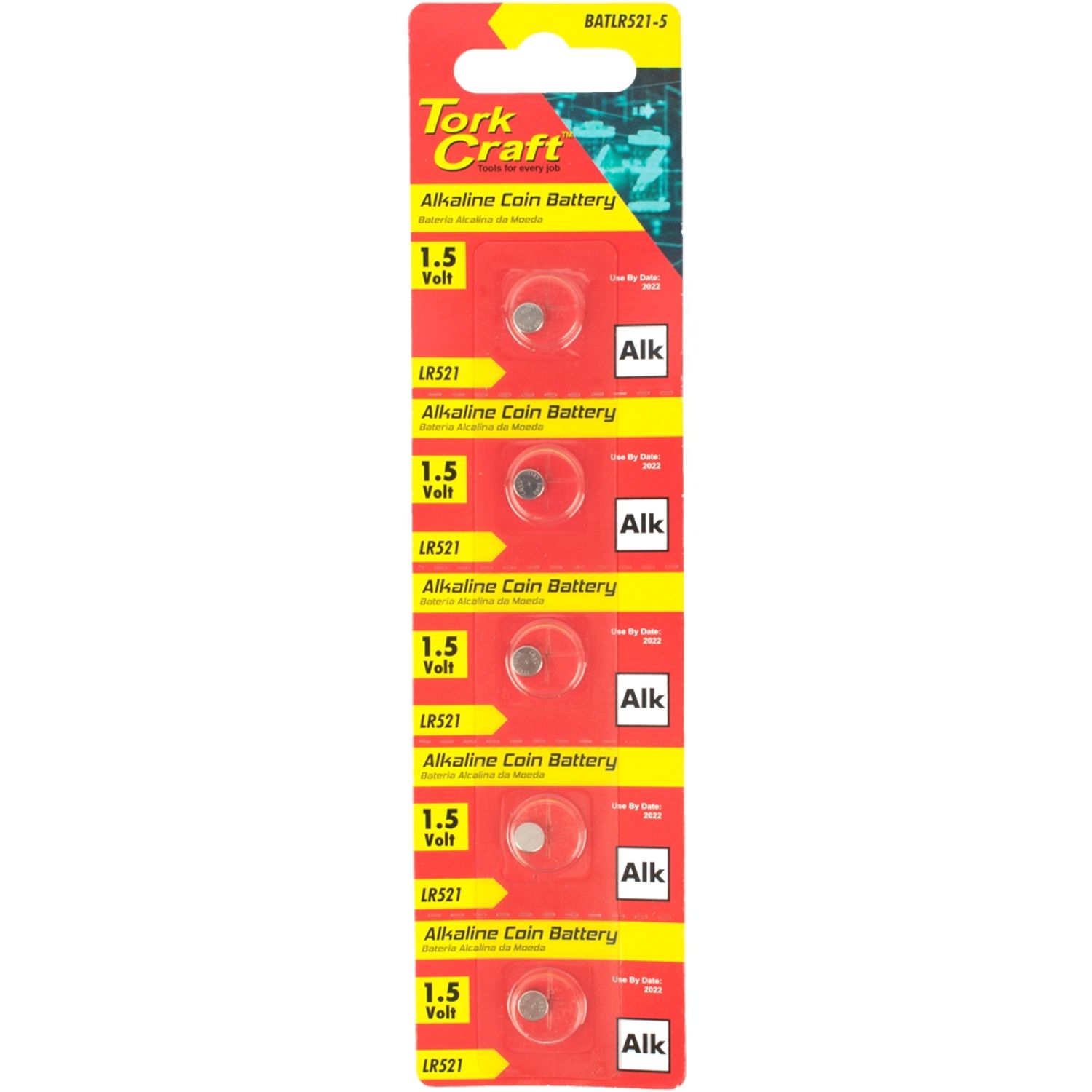 Battery Coin Lr521 Alkaline X5 Pack (moq 20)