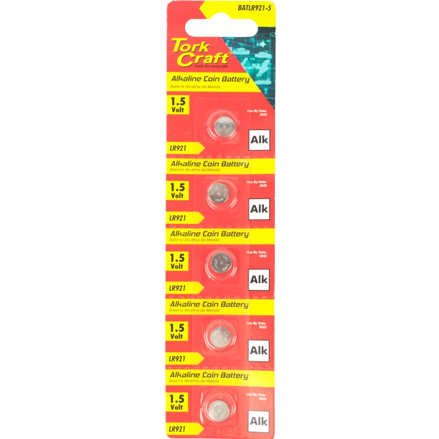 Lr921 Alkaline Coin Battery X5 Pack (moq 20)