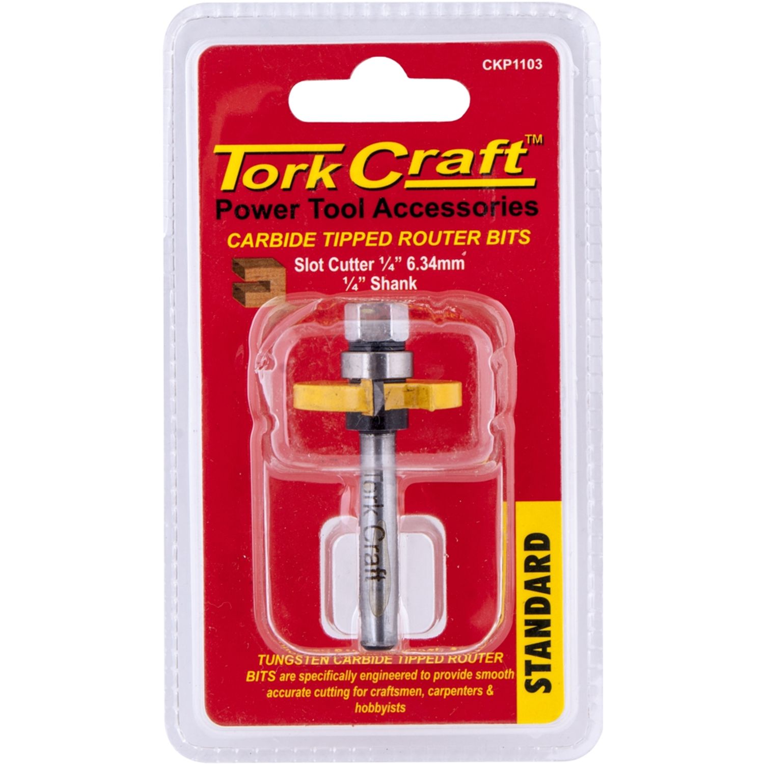 Router Bit Slotted 1/4' (6.35mm)