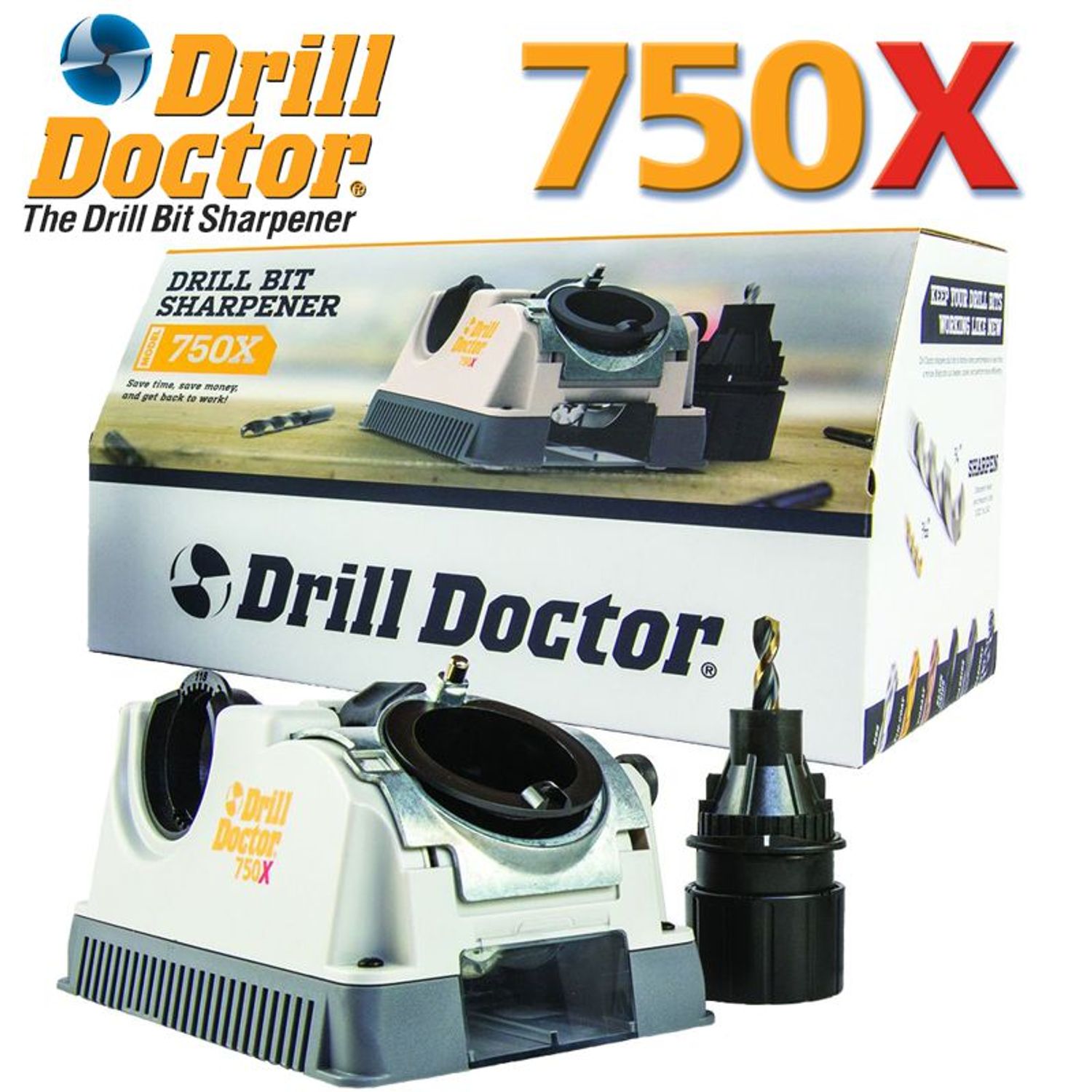 DRILL DOCTOR Sharpener 2.5-19mm W/grinding Att.
