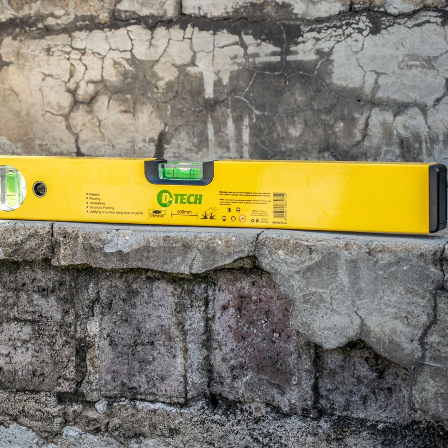 Spirit Level Box 600mm X 1.4mm 2 X Vial 0.5mm Accur. Alum.