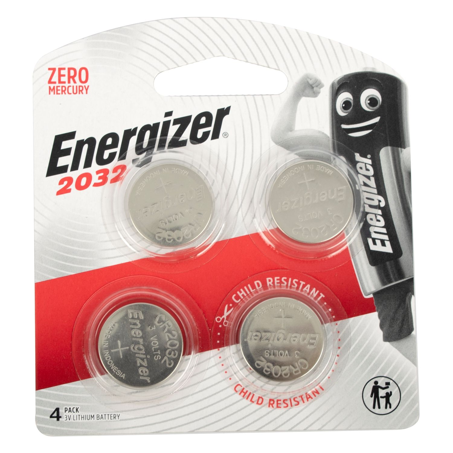 2032 3v Lithium Coin Battery-4pack (moq12) ENERGIZER