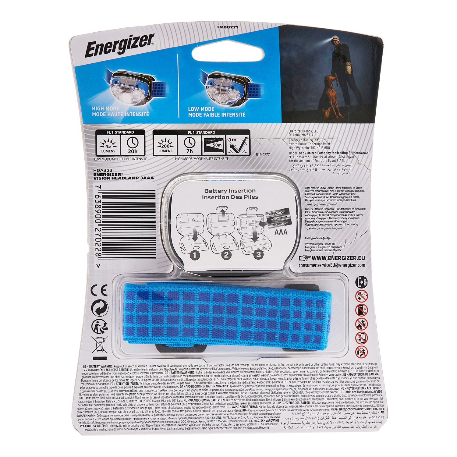 Headlight 200lumens Vision Blue ENERGIZER