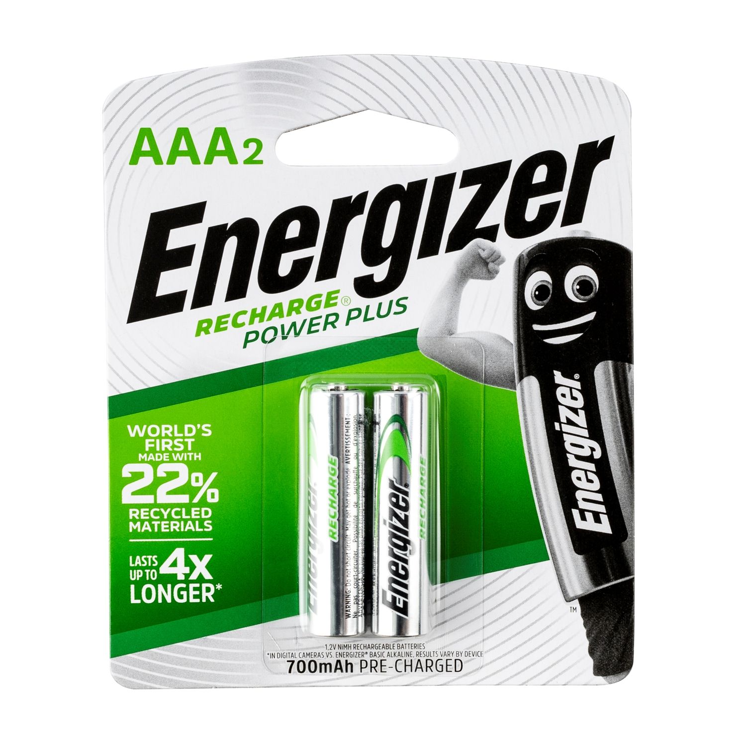 Recharge Battery 700mah Aaa -2pack (mo 6) ENERGIZER