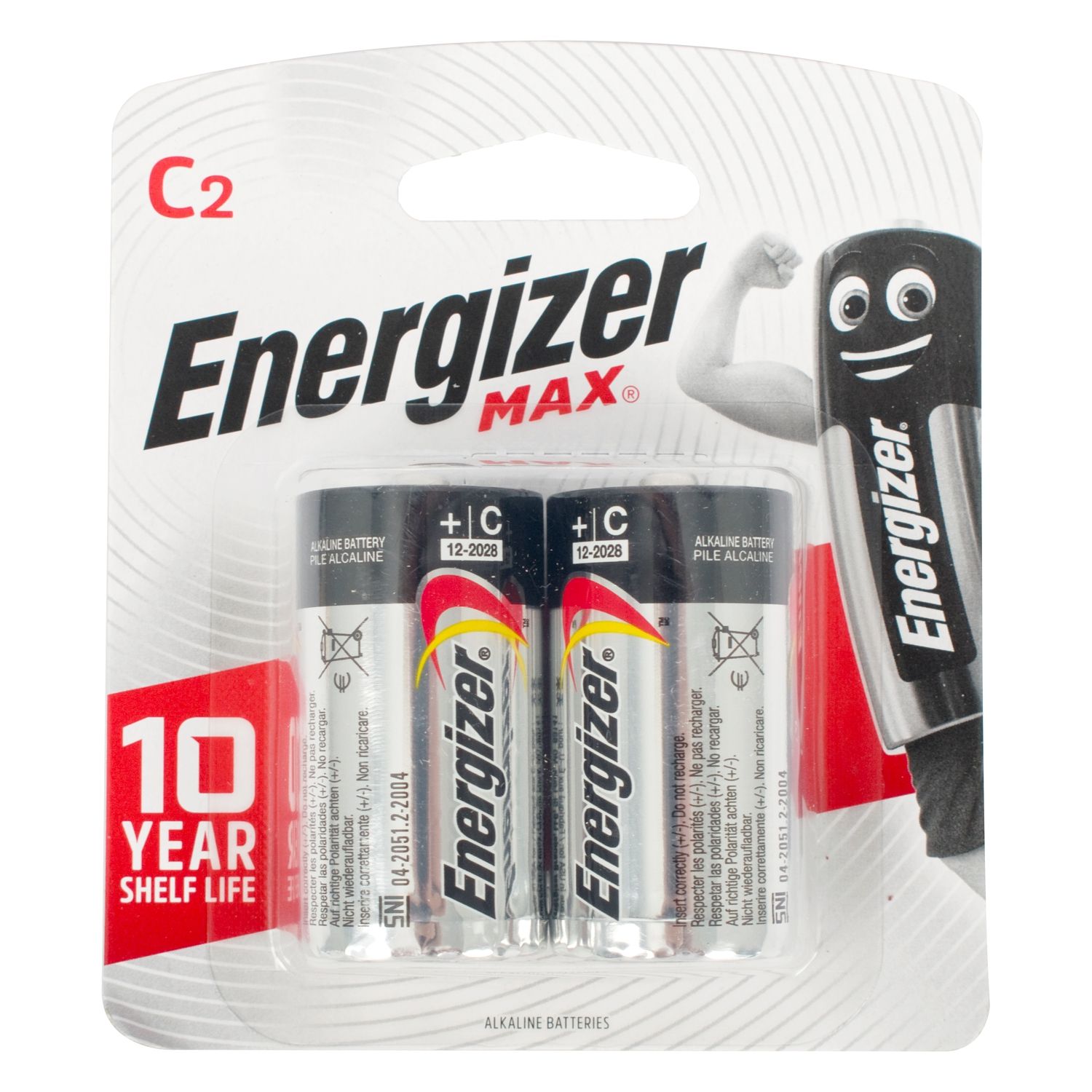 Max C Battery-2pack (moq6) ENERGIZER