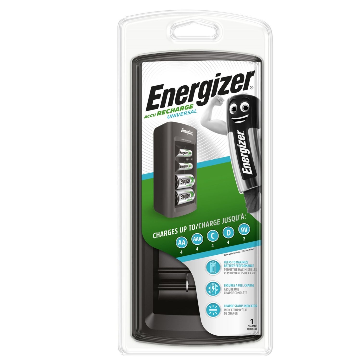 Universal Charger For Aa/aaa/c/d Ad 9v R ENERGIZER
