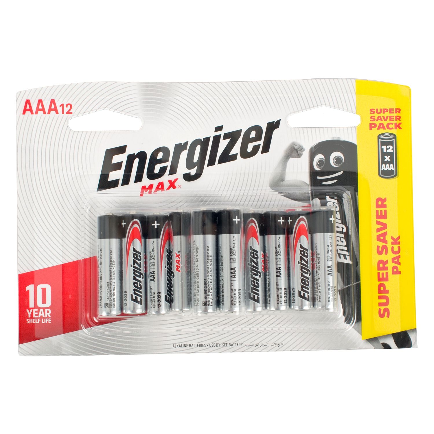 Max Aaa Battery-12pack (moq 12) ENERGIZER