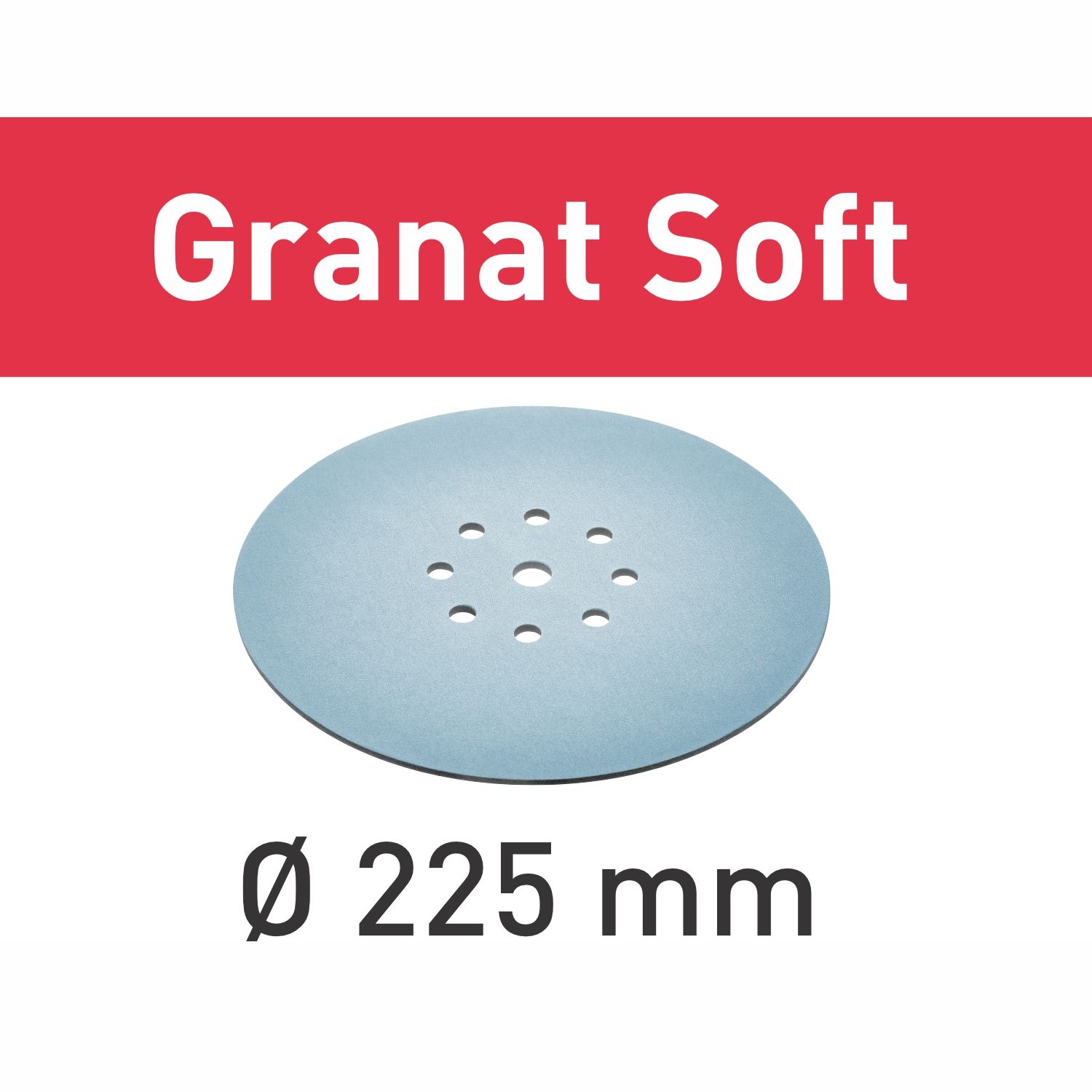 FESTOOL Granat Soft Abrasive Discs D225 P100 GR SOFT/25 - 25 Piece