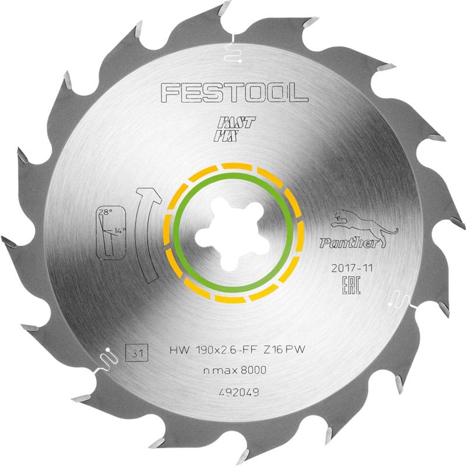 Saw Blade Hw 190x2,6 Ff Pw16