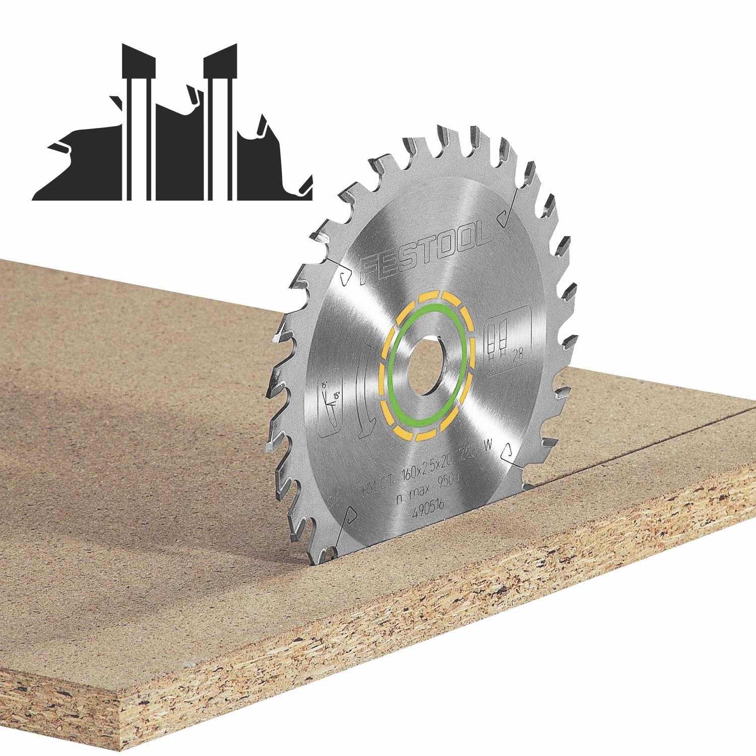 FESTOOL Wood Universal Saw Blade HW 260x2.5x30 W60 for KS 120 & KS 88