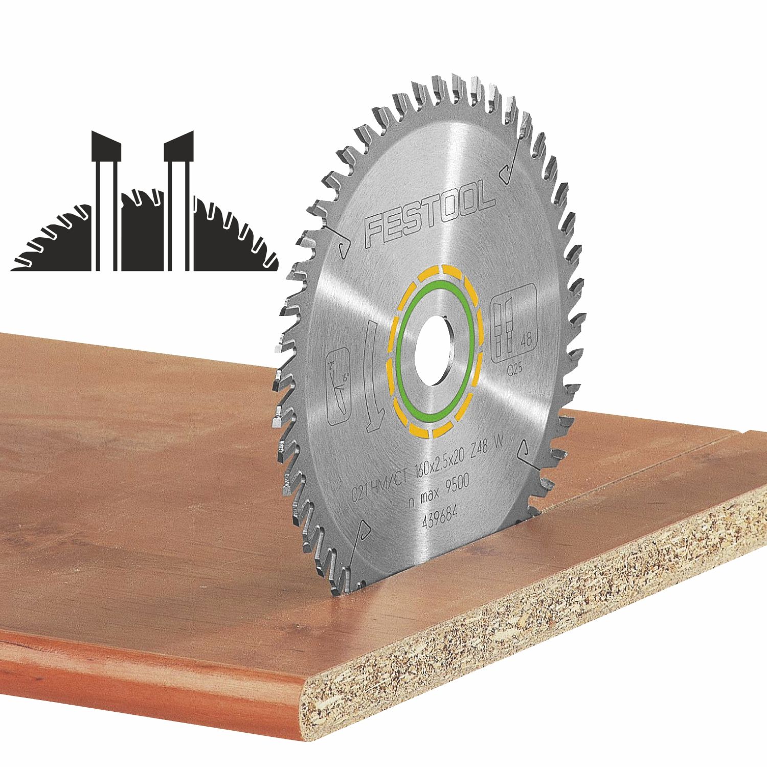 FESTOOL HW 260x2,5x30 W80 Wood Fine Cut Saw Blade 260mm 80T