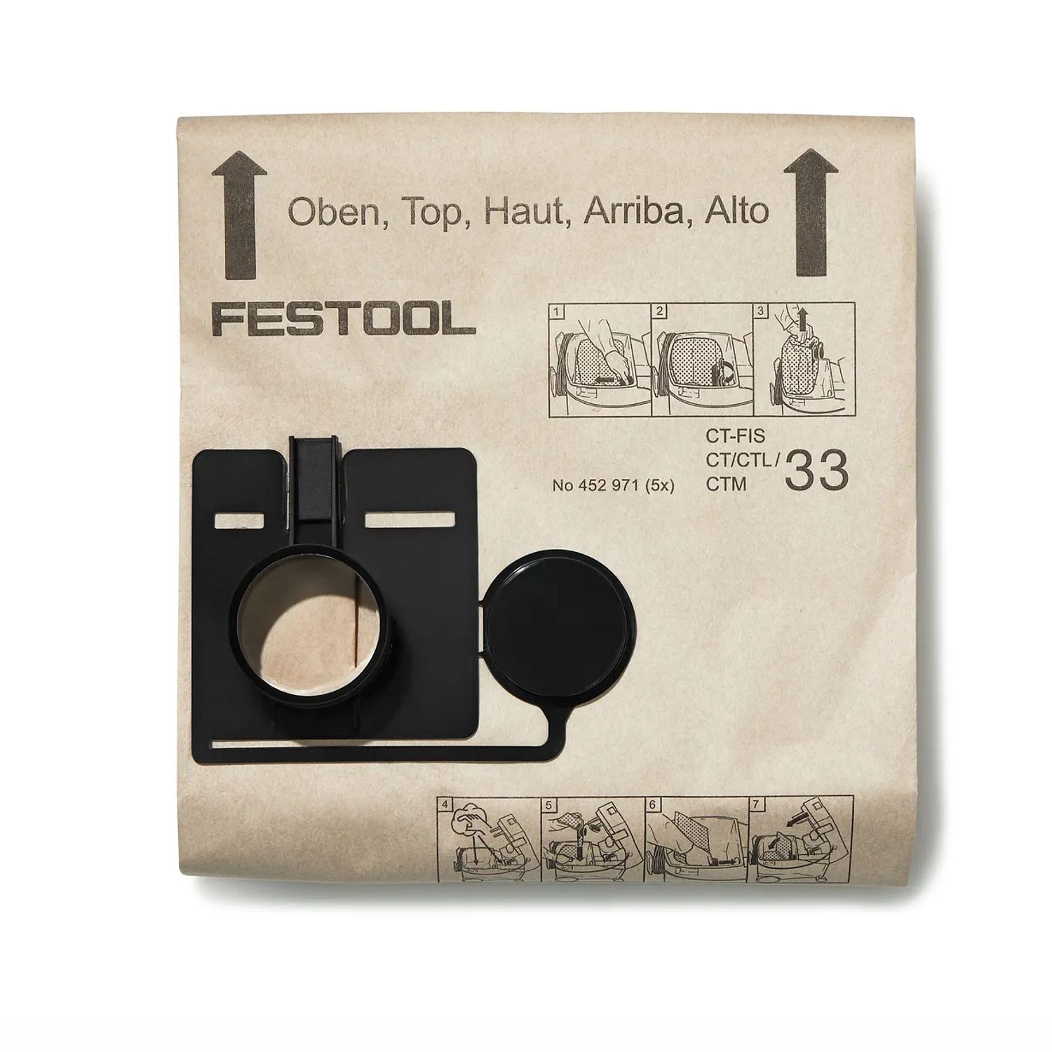 FESTOOL FIS-CT 33/20 Filter Bags for CT 33 Dust Extractor 20 Piece