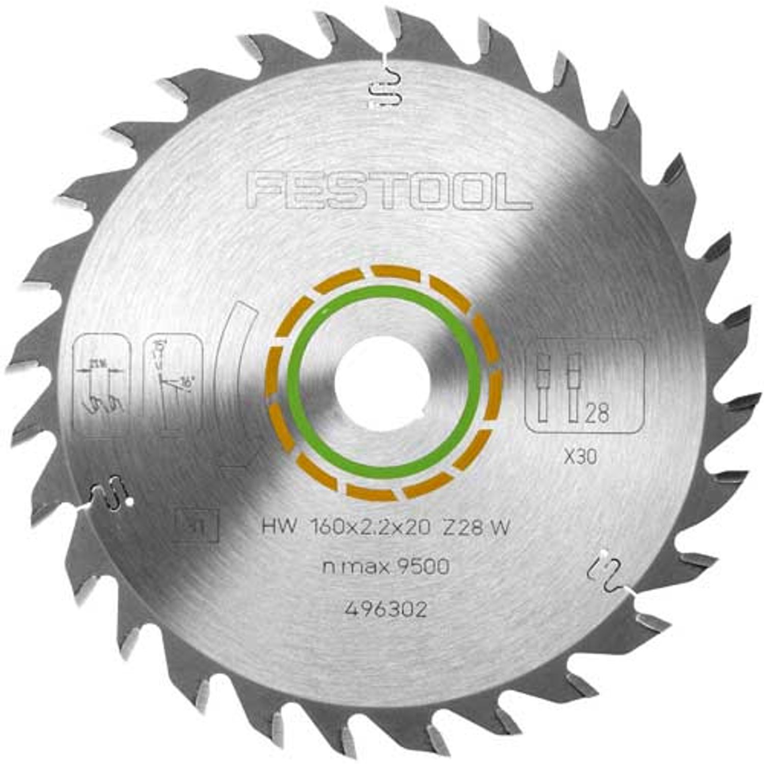 Saw Blade 160x2,2x20 W28 496302