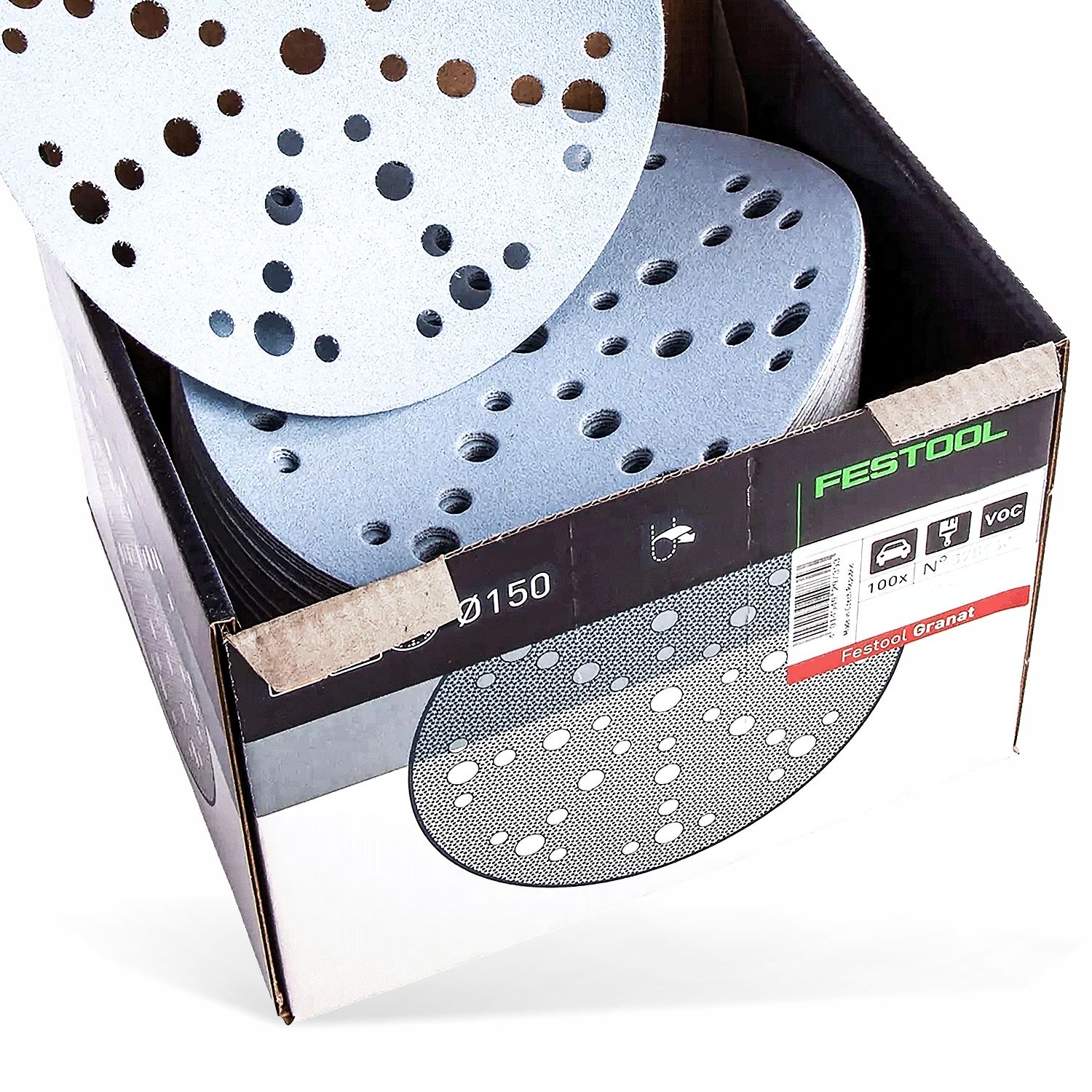 FESTOOL Granat STF D150/48 P500 150mm Sanding Discs 100 Pack