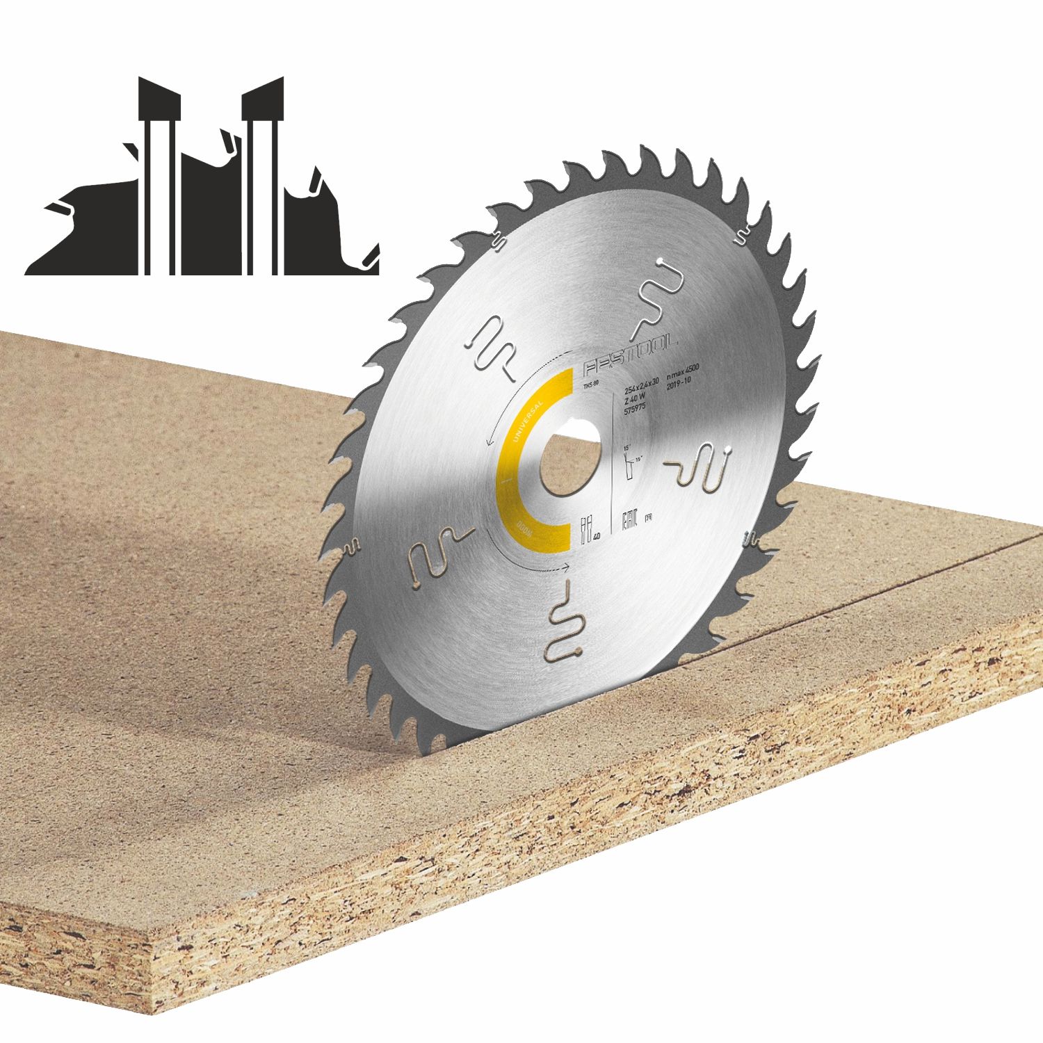 FESTOOL Wood Universal Saw Blade HW 254x2.4x30 W40 for TKS 80