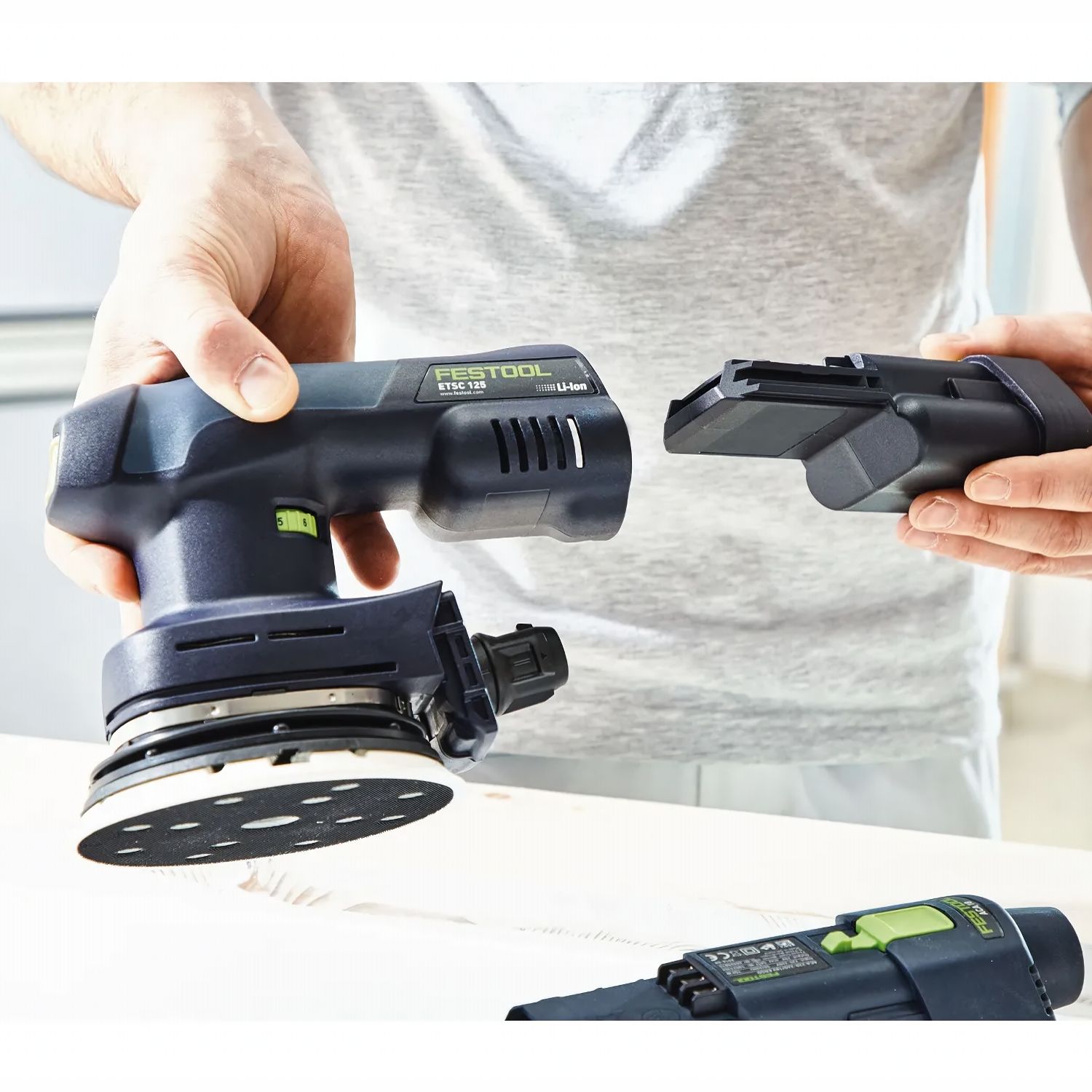 FESTOOL ETSC 125-Basic Cordless Eccentric Sander