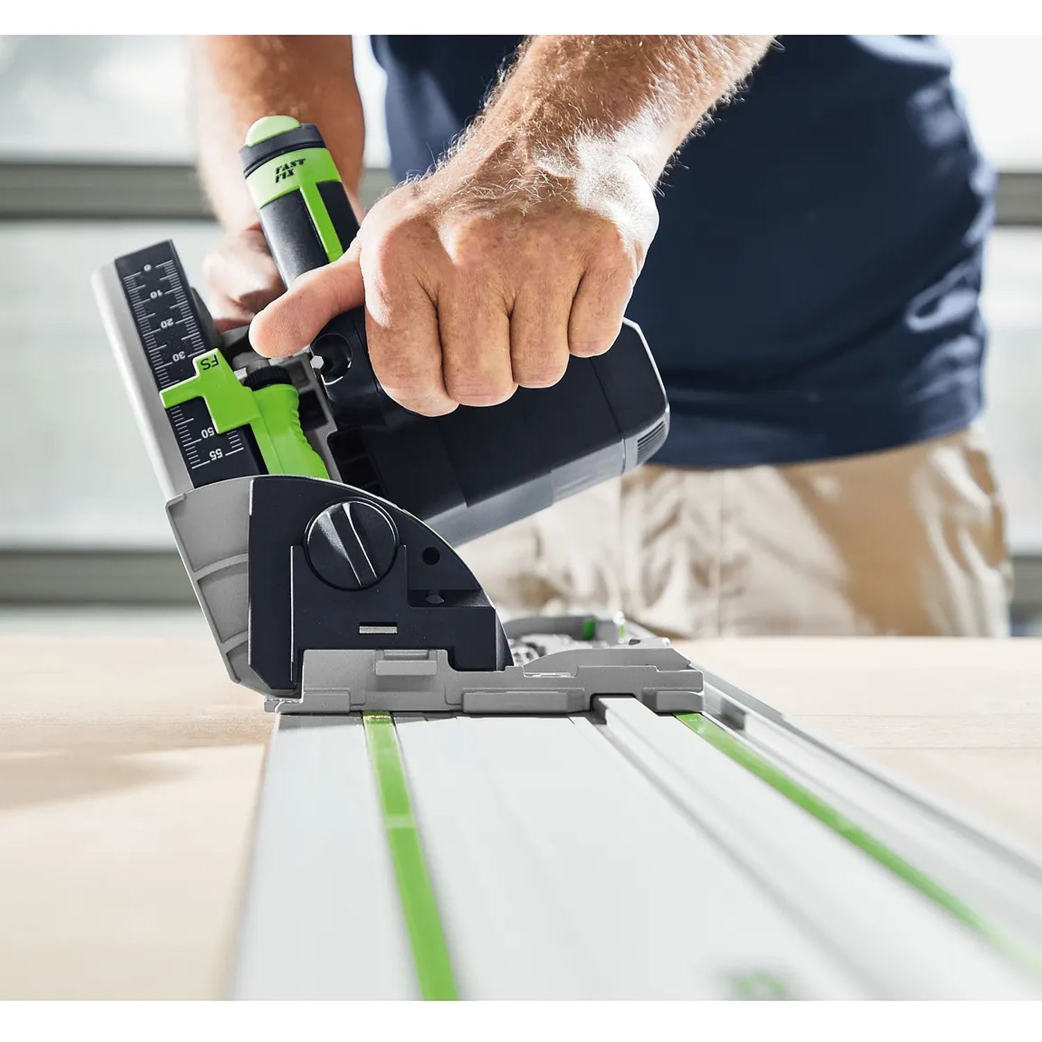 FESTOOL TS 55 FEBQ-Plus Plunge-Cut Saw in Systainer&sup3; SYS3