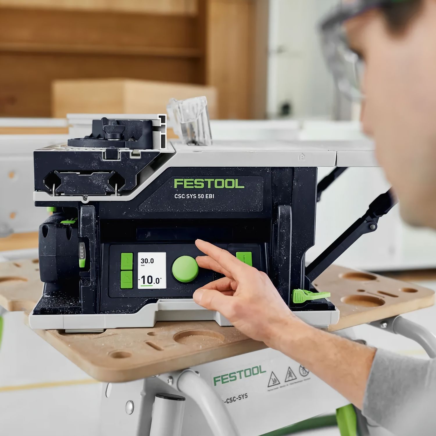 FESTOOL CSC SYS 50 EB-Basic Cordless Table Saw 168mm 2 x 18V In Systainer
