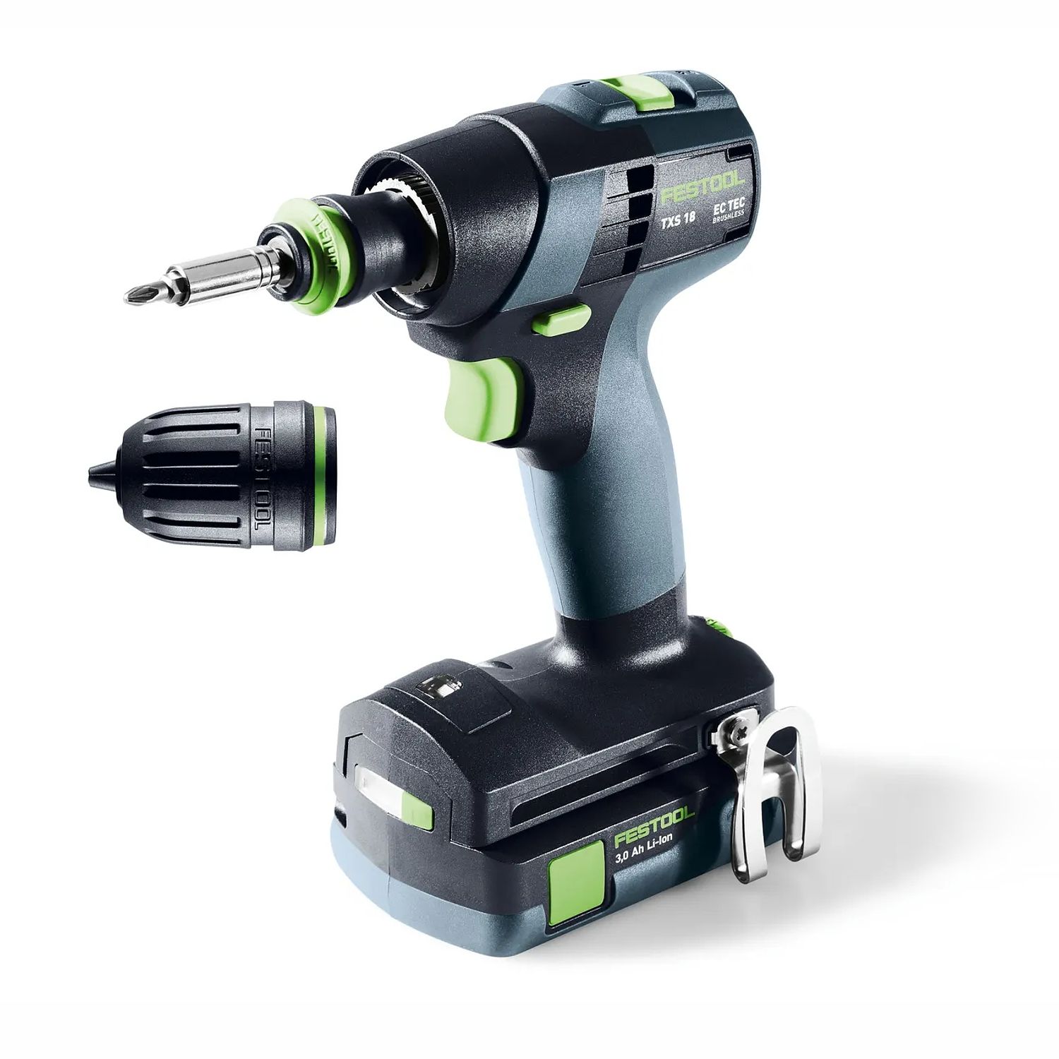 FESTOOL TXS 18 C 3,0-Plus Cordless Drill with classic T-shape design