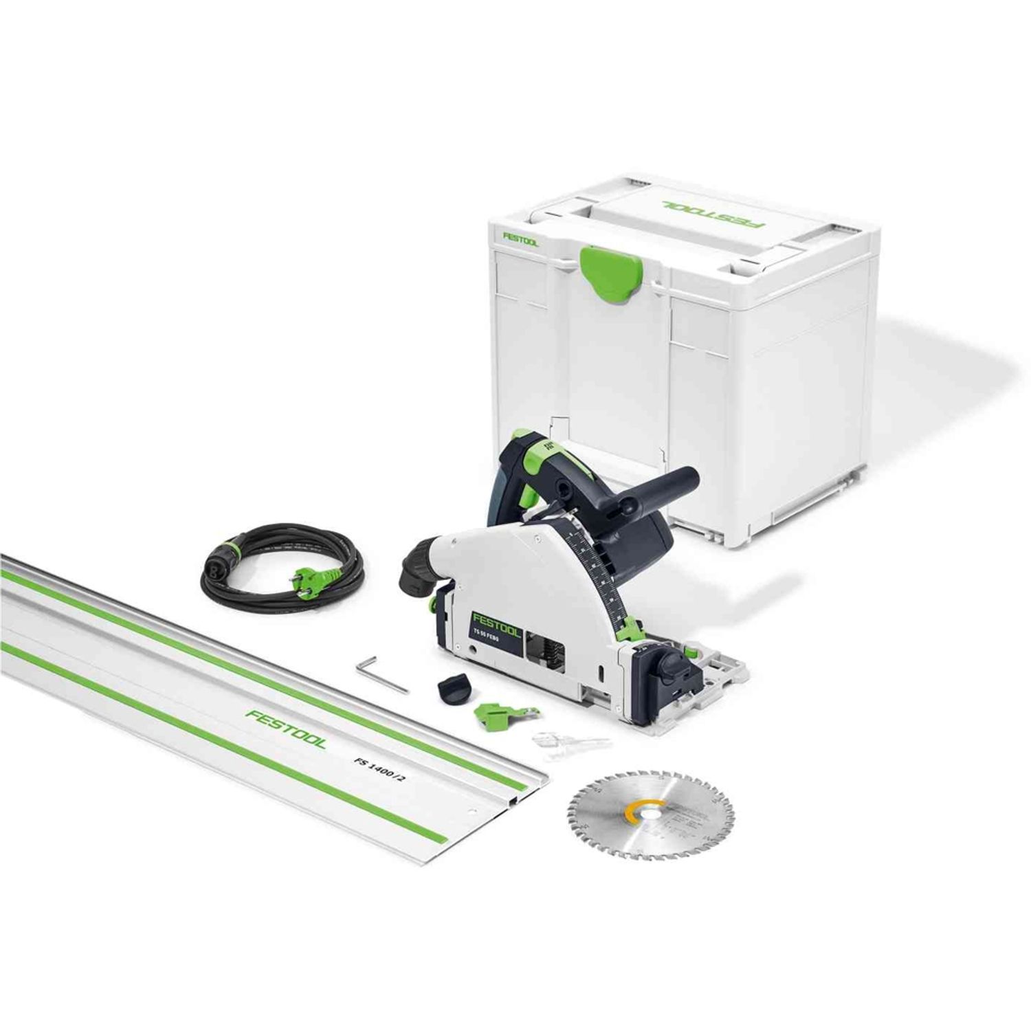 FESTOOL TS 55 FEBQ-Plus-FS Plunge-Cut Saw (With FS 1400/2 Guide Rail)