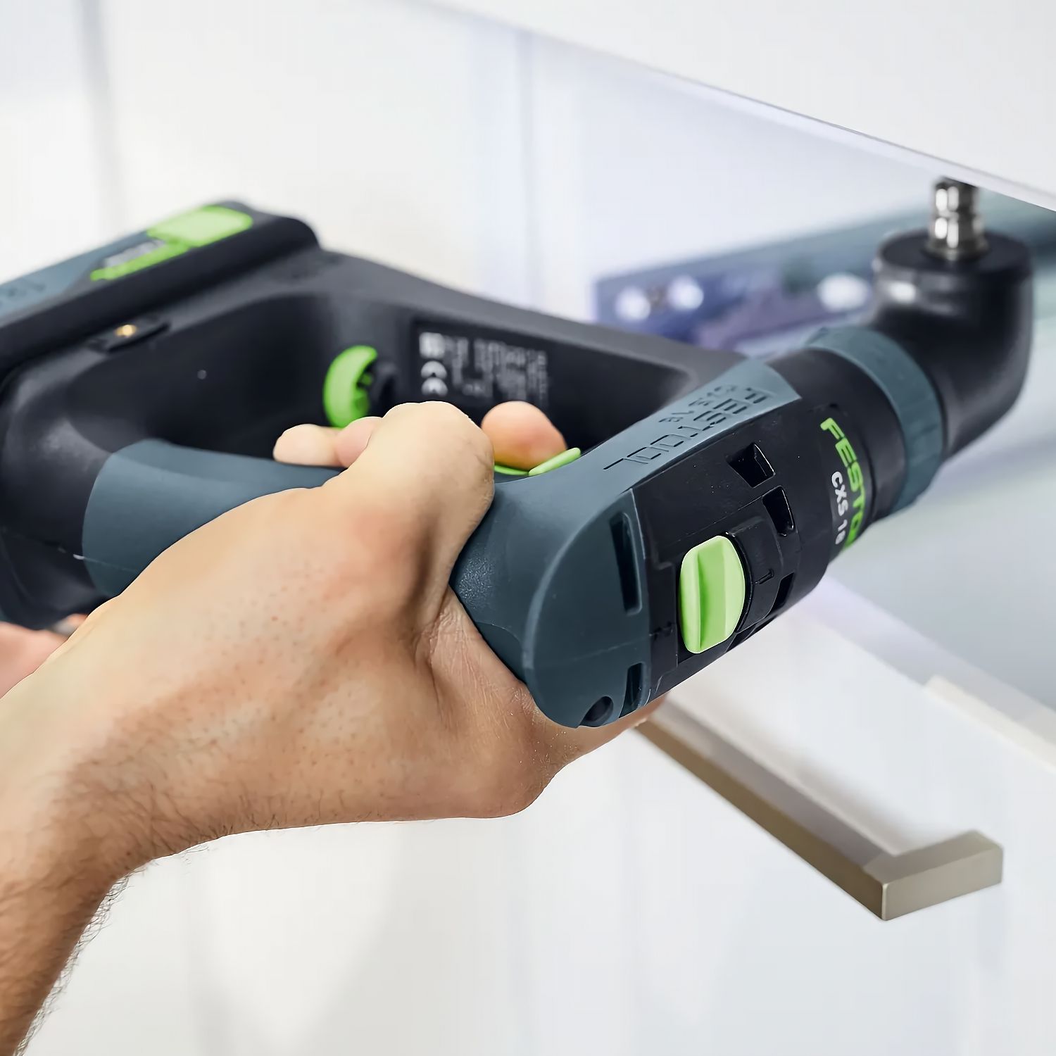 FESTOOL CXS 18-Basic-Set Cordless Drill with ergonomic C-shape design