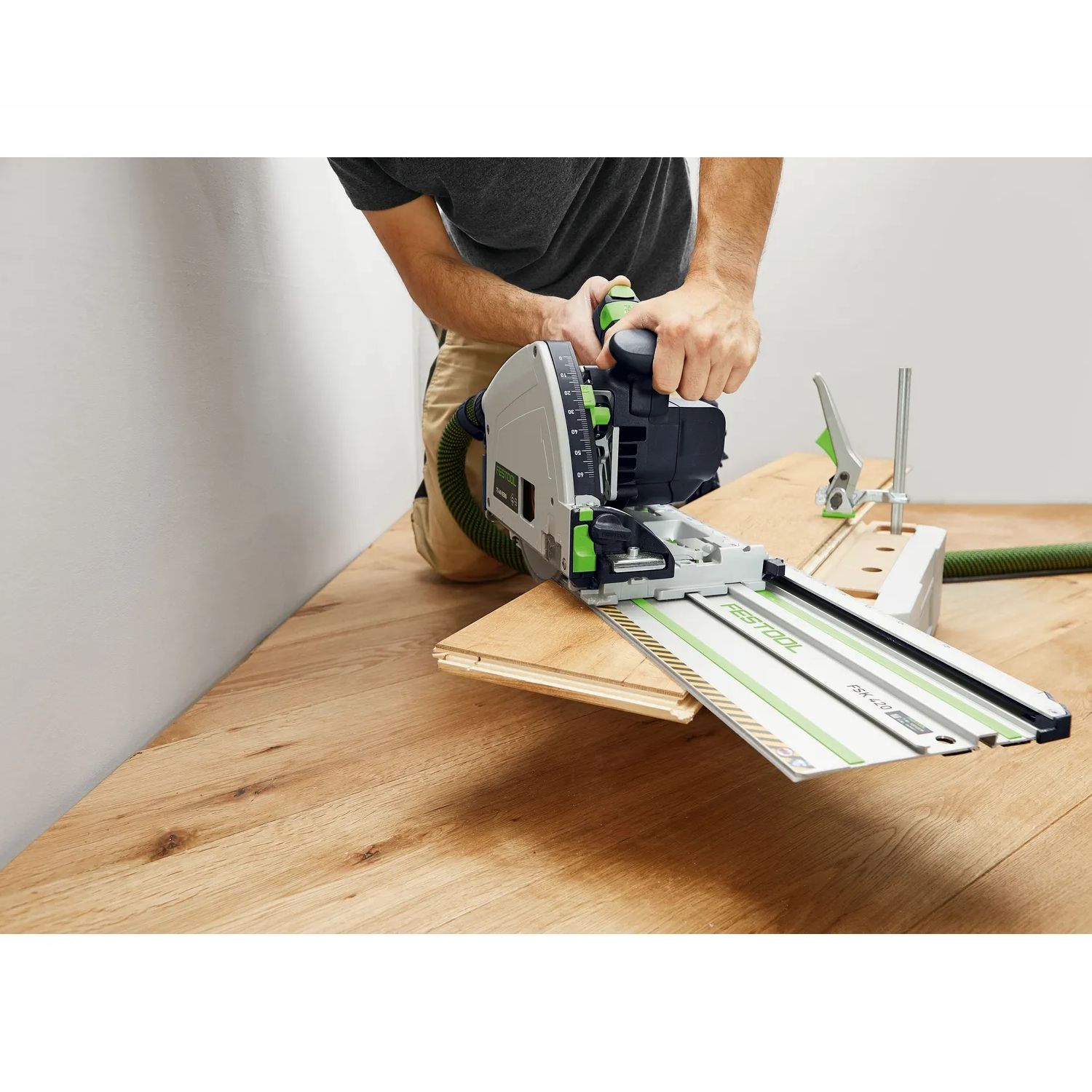 FESTOOL TS 60 KEBQ-Plus-FS Plunge-Cut Saw with Guide Rail in Systainer&sup3;
