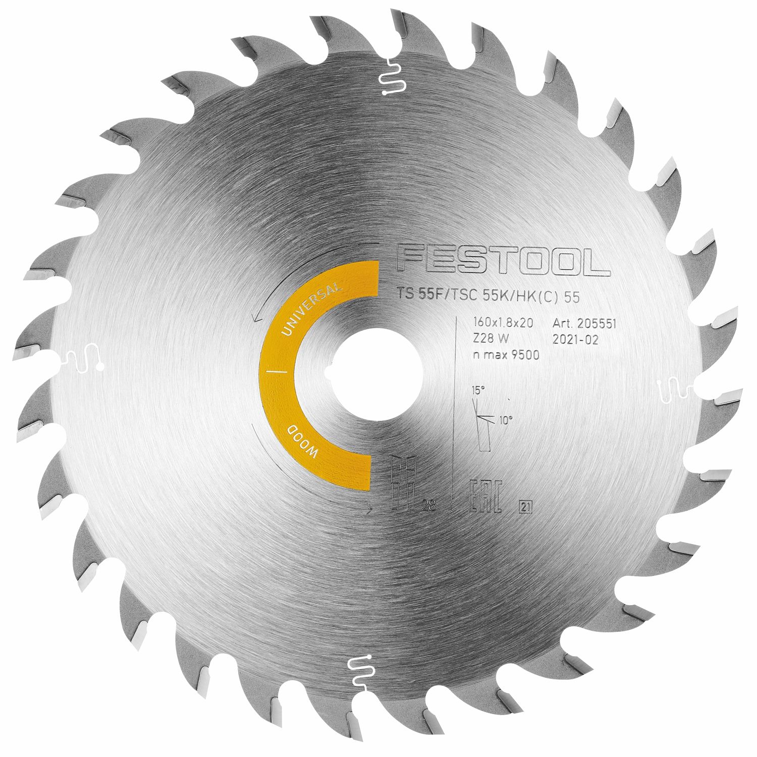 FESTOOL KSB-SORT/3 W 160x1,8 Circular Saw Blade Set 160mm 3 Piece