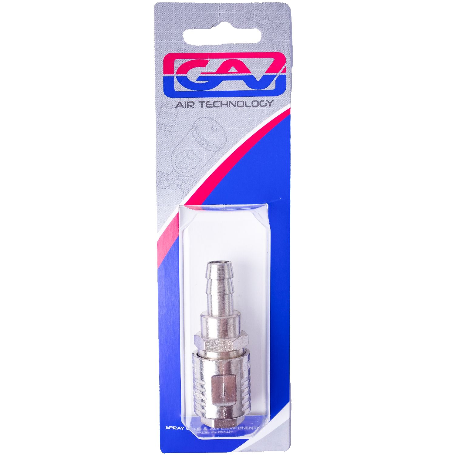 GAV112C-3P Quick Coupler 10mm Euroline Hose Packaged