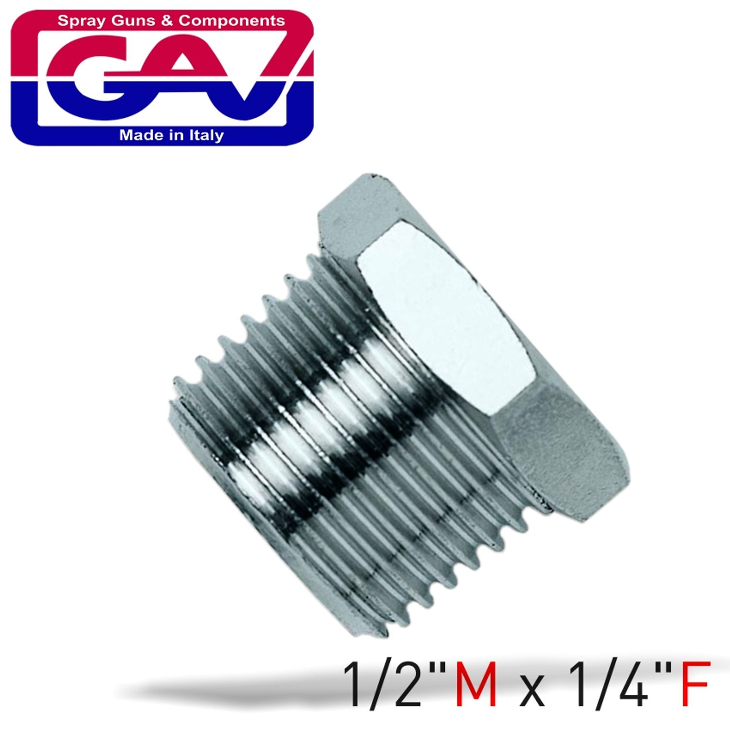 Taper Reducer Bush 1/2 X 1/4 M/f