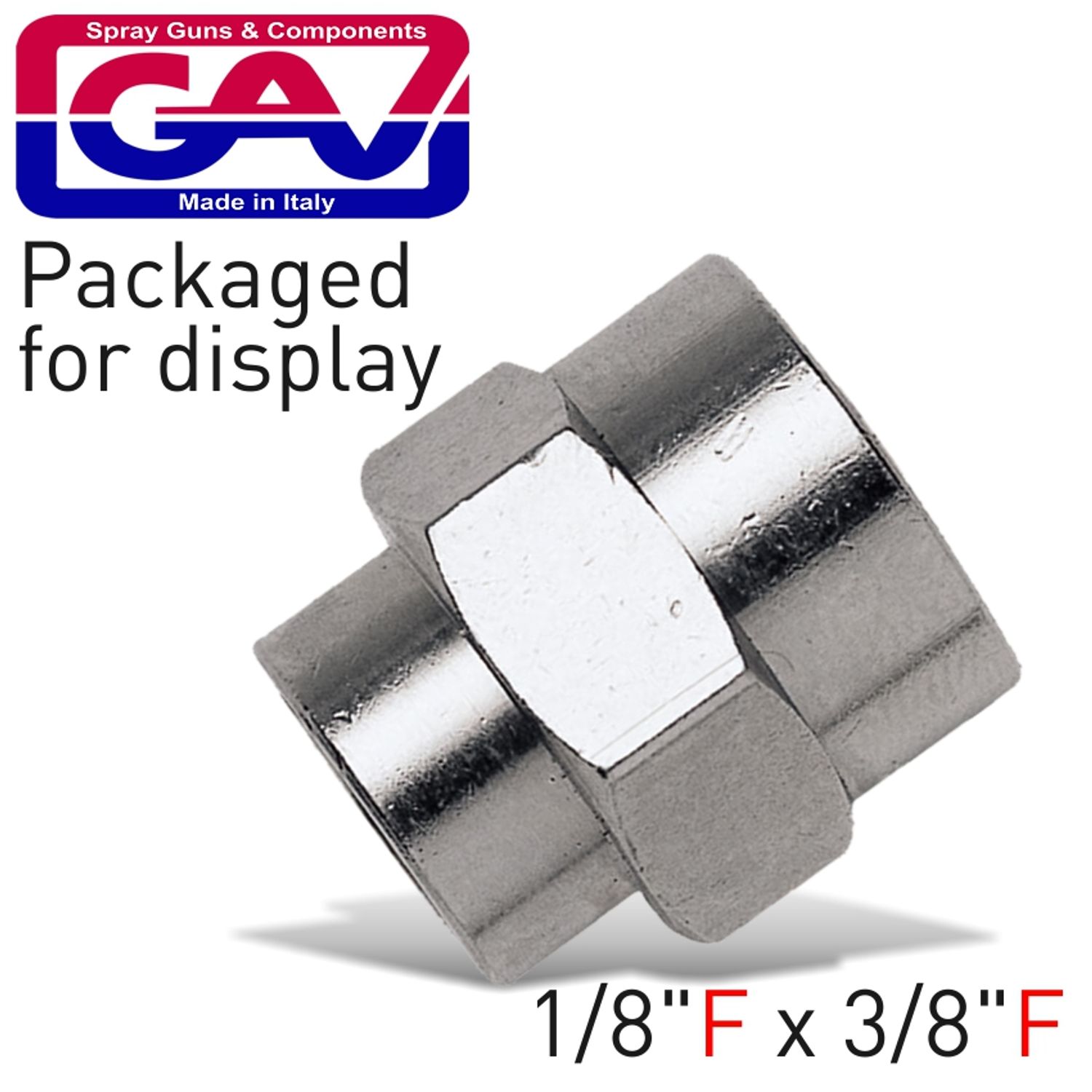 Reducing Socket 1/8 X 3/8 F/f Packaged