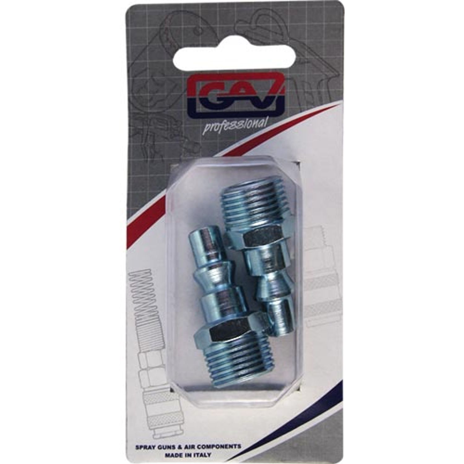 Quick Coupler Inserts Aro 3/8'm 2 Packaged